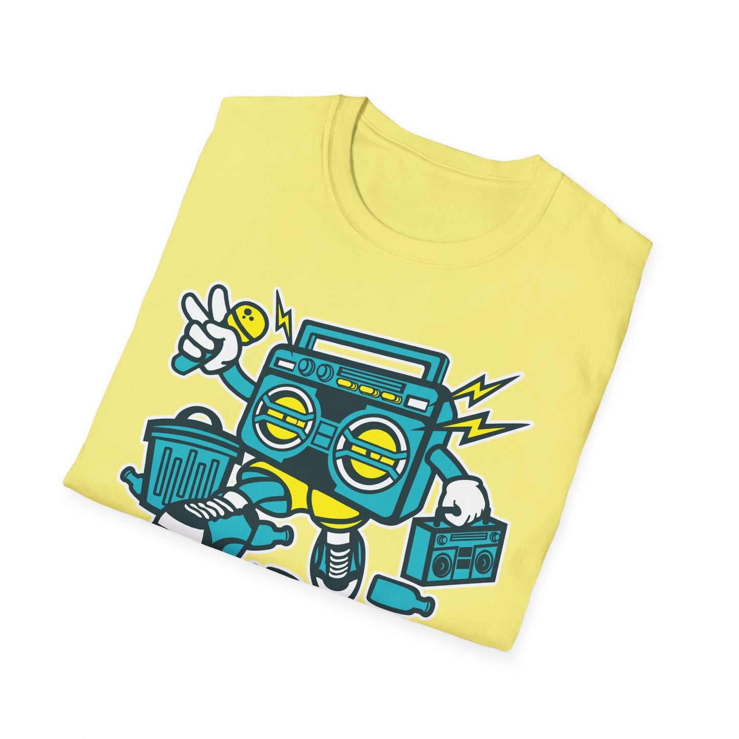 Cartoon T Shirt Animation Tee Funny Unisex Gildan Softstyle 64000 100 Percent Ring Spun Cotton