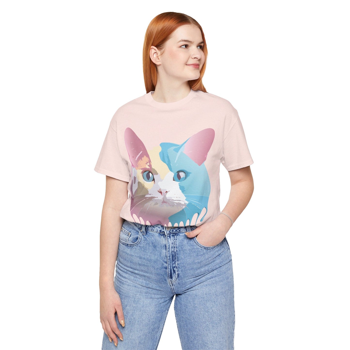 Cat Graphic Tee Unisex Jersey Short Sleeve By Adelpha Art Design
