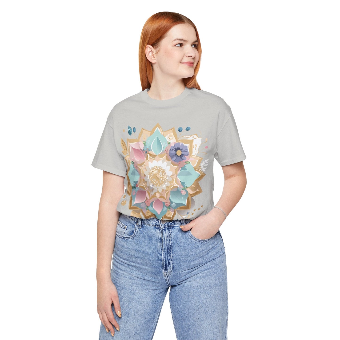 Adelpha Mandala Graphic Tee Unisex Jersey Short Sleeve Vintage Inspired Artwork Shirt