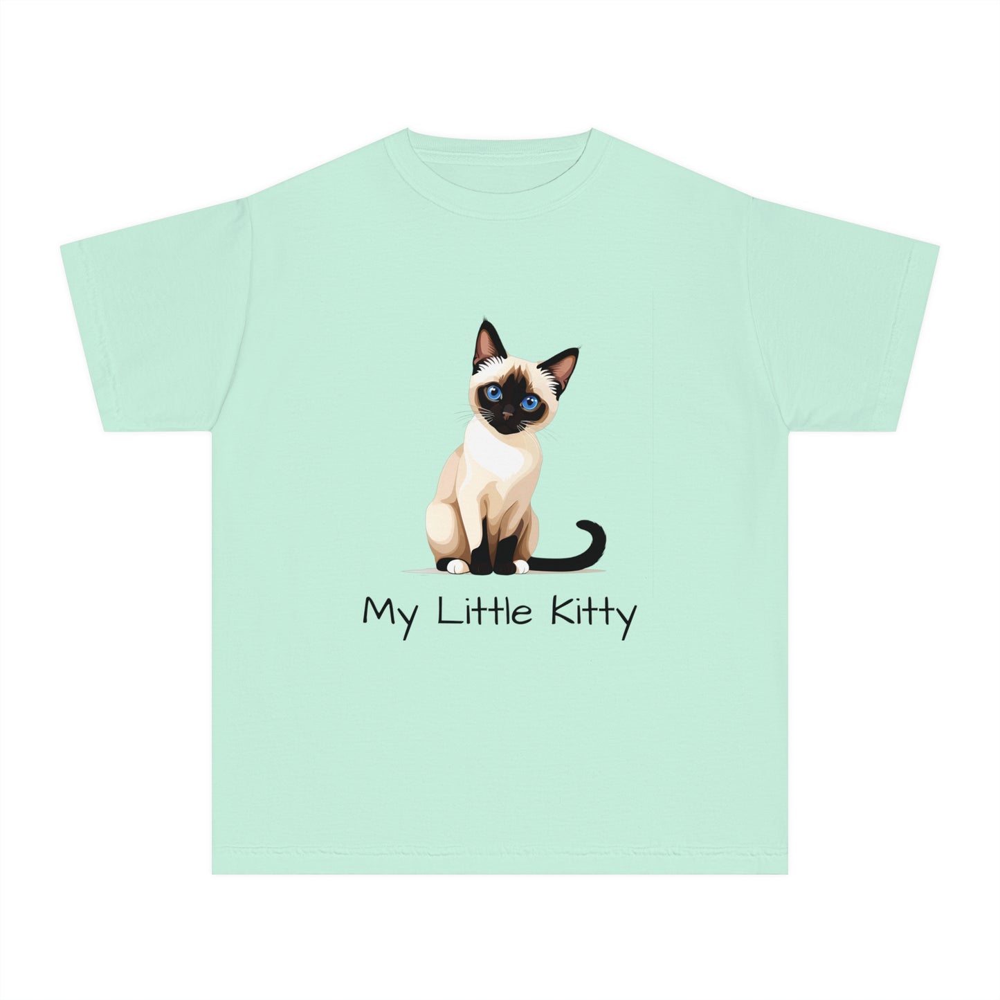 Youth Tee Shirt with Little Kitty