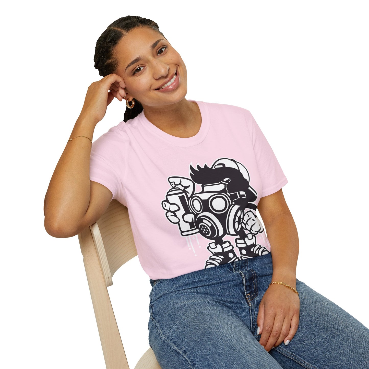 Cartoon T Shirt Unisex Animation Tee Funny Art Design Gildan Softstyle 64000 Ring Spun Cotton