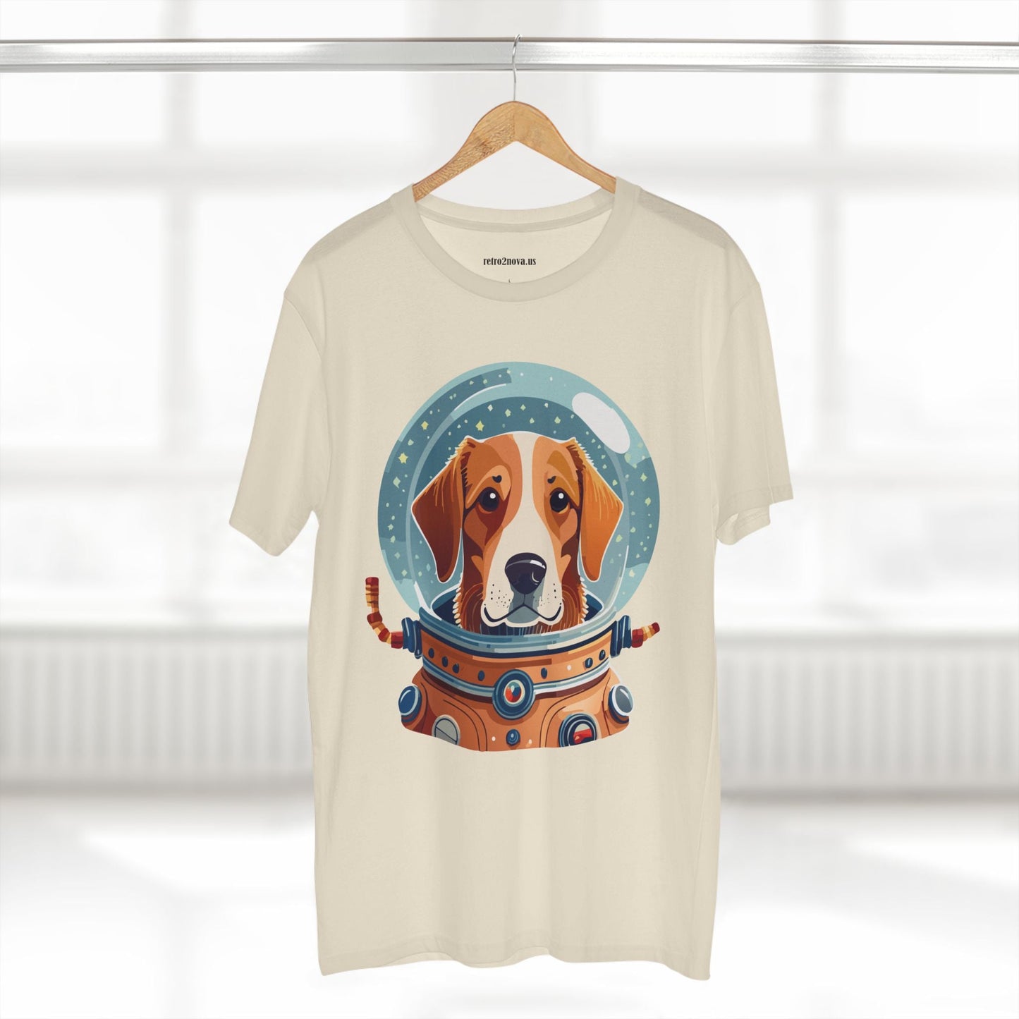 Unisex Dog Art Shirt Premium Cotton Tee With Original Animal Design From Retro2Nova Art Collection For Everyday Comfort