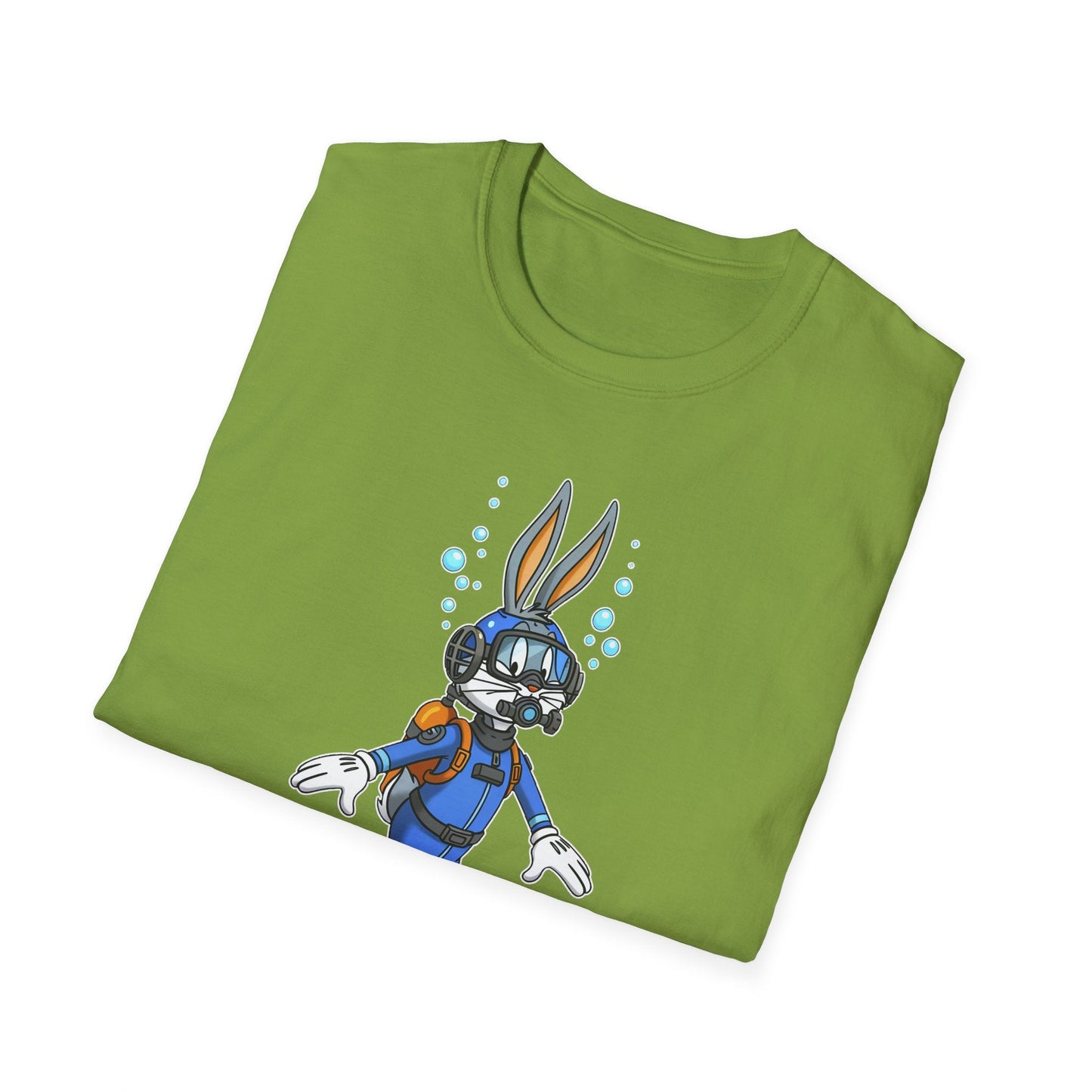 Bugs Bunny T Shirt Unisex Short Sleeve Cartoon Tee Gildan Softstyle 64000 Cotton