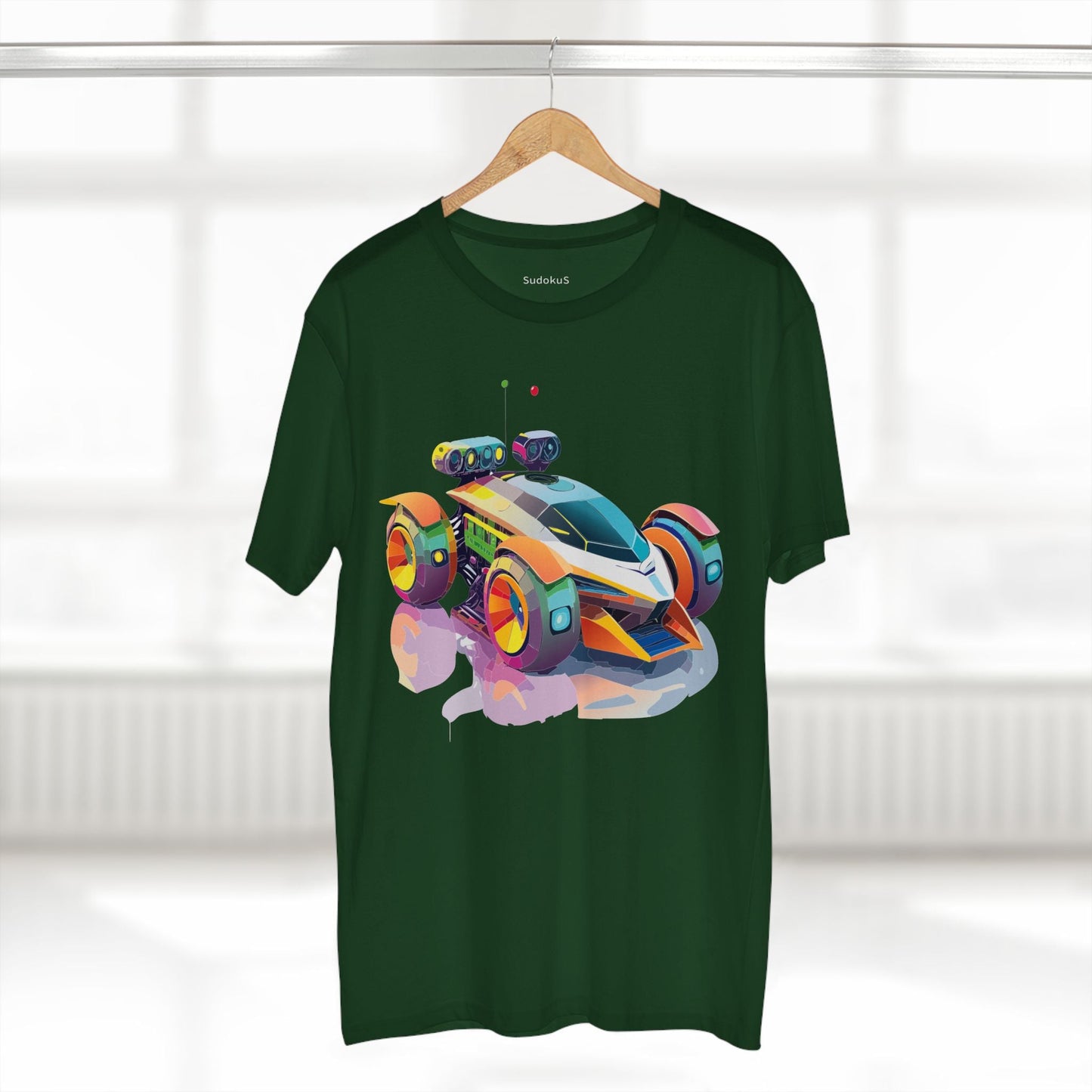 Car Graphic Unisex 100 Cotton Staple Tee 26