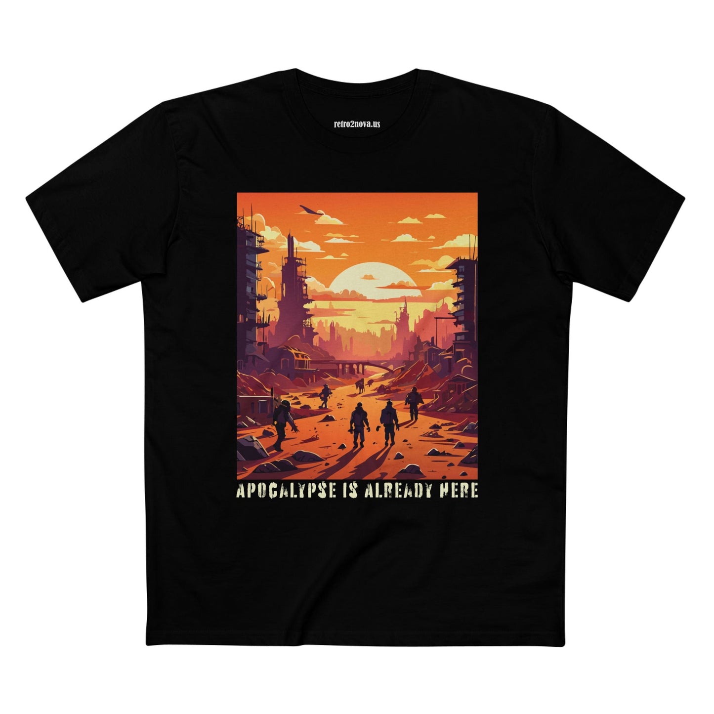 Cataclysm Shirt Doomsday Tee Unisex Premium Cotton Staple Tee Original Art Design By Retro2Nova