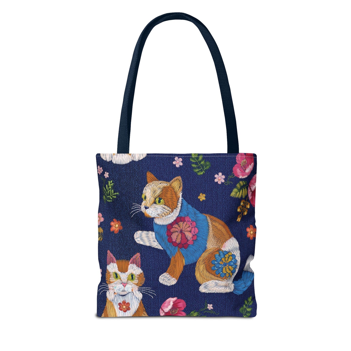 Denim Fabric Imitation Print Unisex Canvas Bag Poly Spun 3 Sizes Tote Bag 190-10
