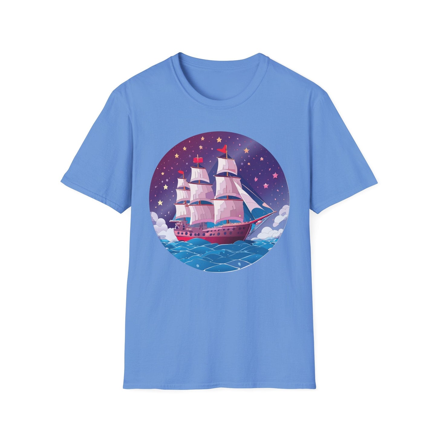Ship T Shirts Frigate Vessel Tee Unisex Softstyle 64000 Gildan Ring Spun Cotton T Shirt