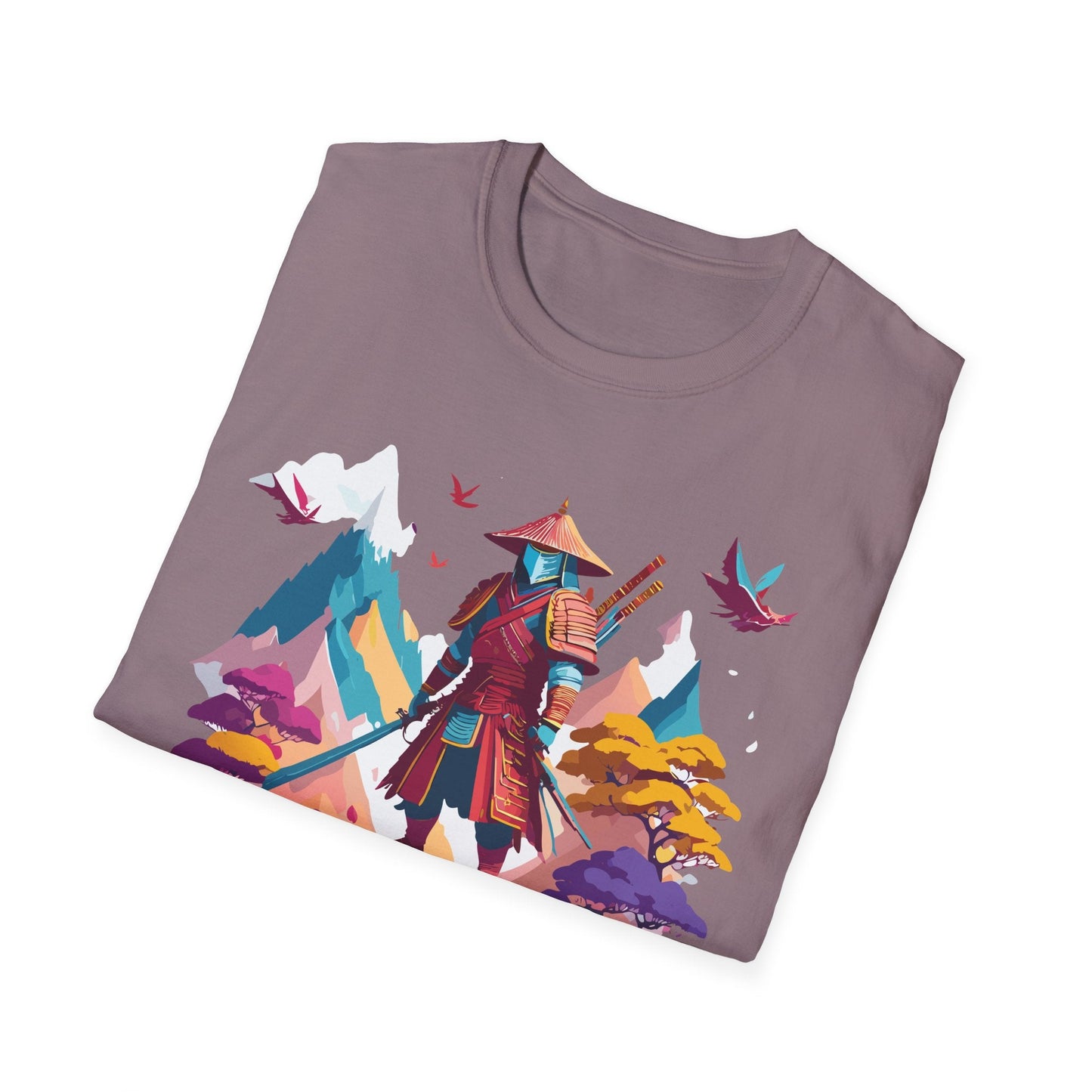 Samurai Shirt Unisex Samurai Tee Short Sleeve Gildan Softstyle 64000 100 Percent Ring Spun Cotton
