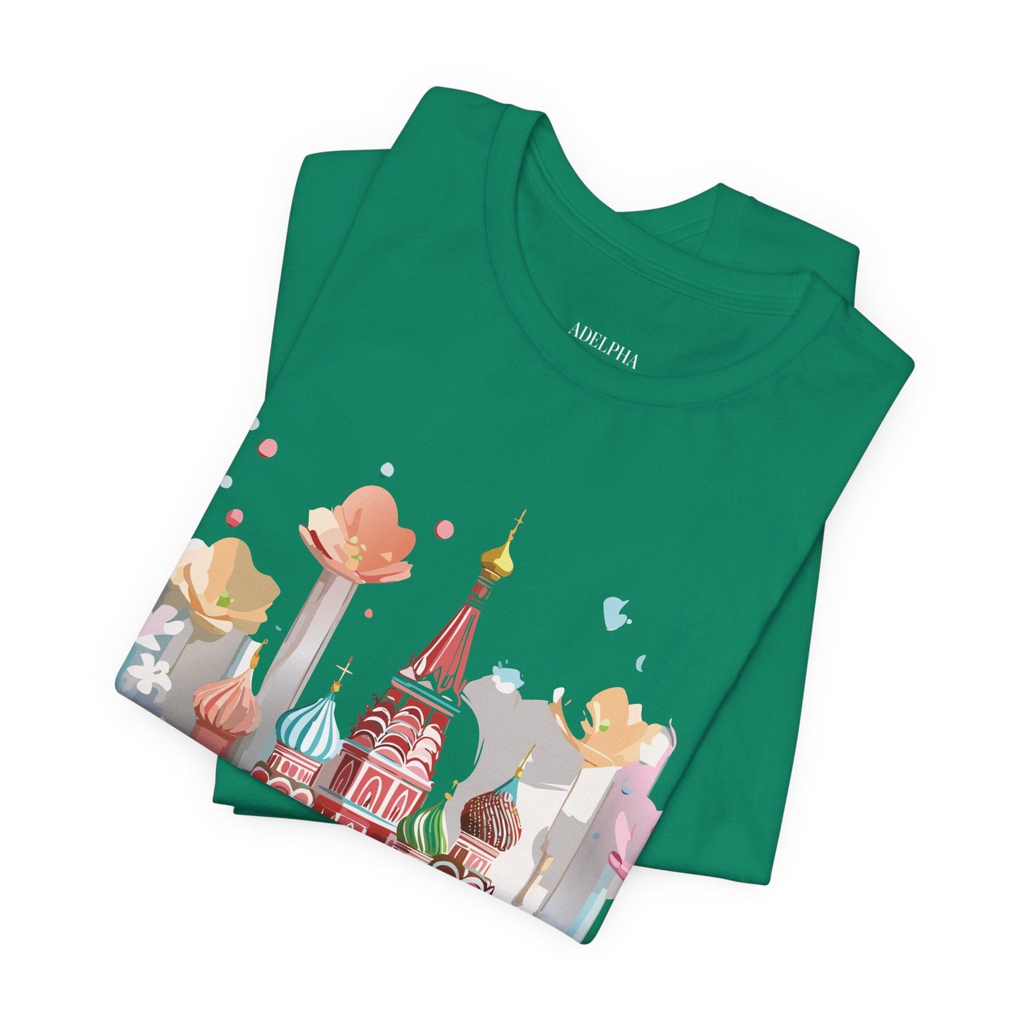 Adelpha Graphic Tee Unisex Jersey Short Sleeve Moscow City Tour Shirt Vintage Inspired Artwork