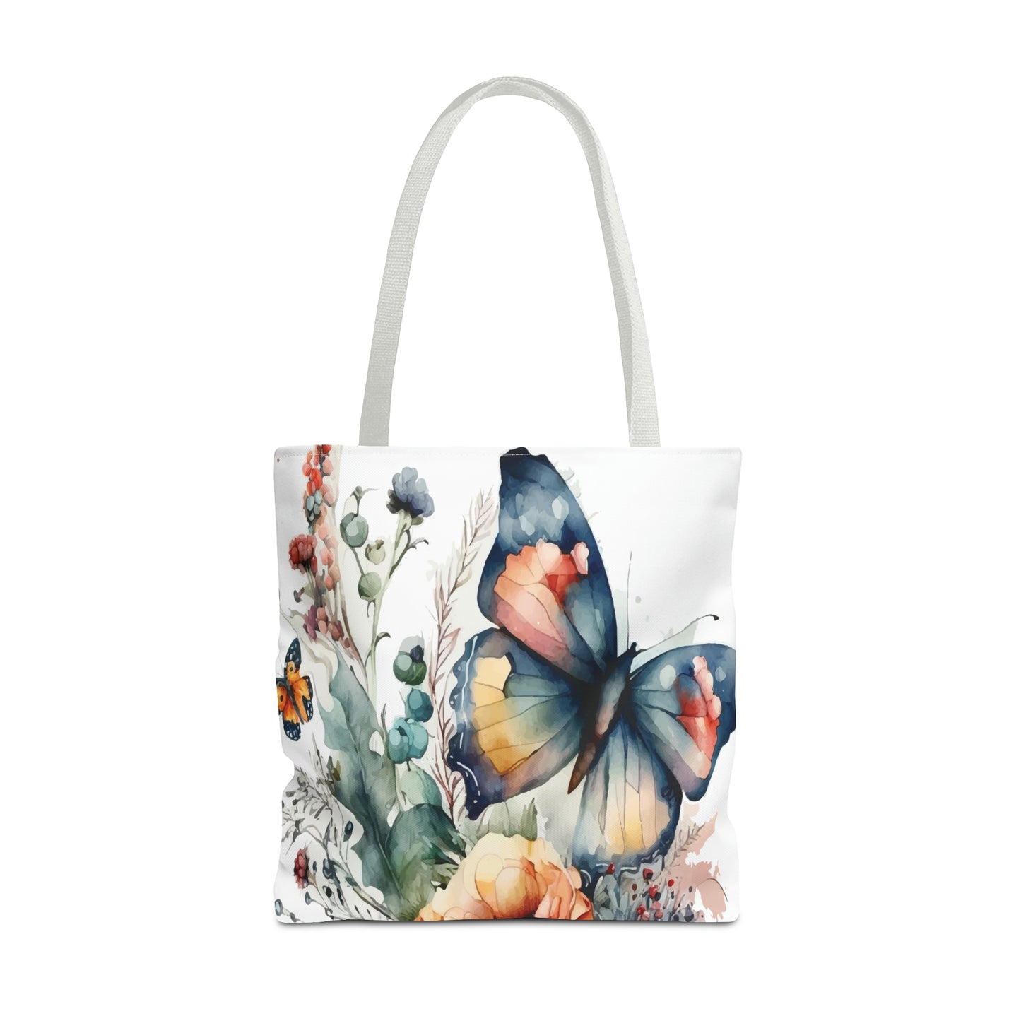 Canvas Bag with Butterfly Prints