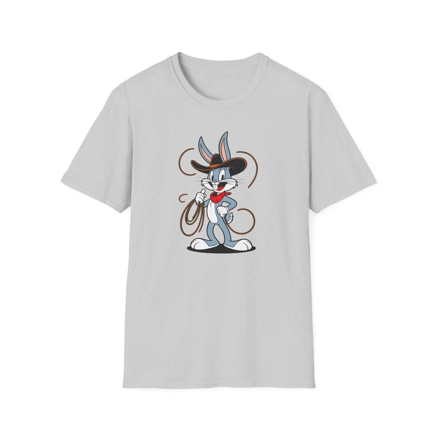 Bugs Bunny T Shirt Unisex Gildan Softstyle 64000 Cartoon Animation Tee With Art Design Artwork
