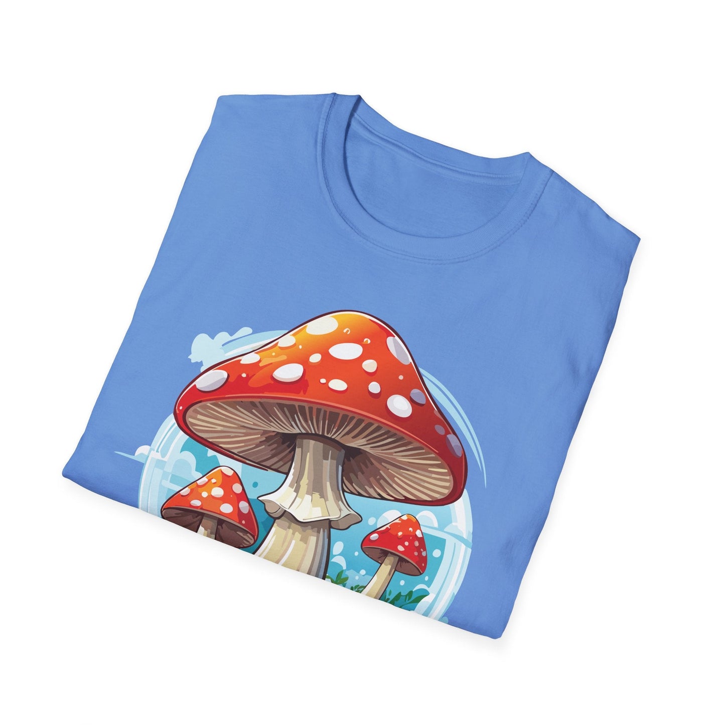 Mashroom Tee Shirt Unisex Funny Mashroom Design 100 Percent Cotton Softstyle Tee