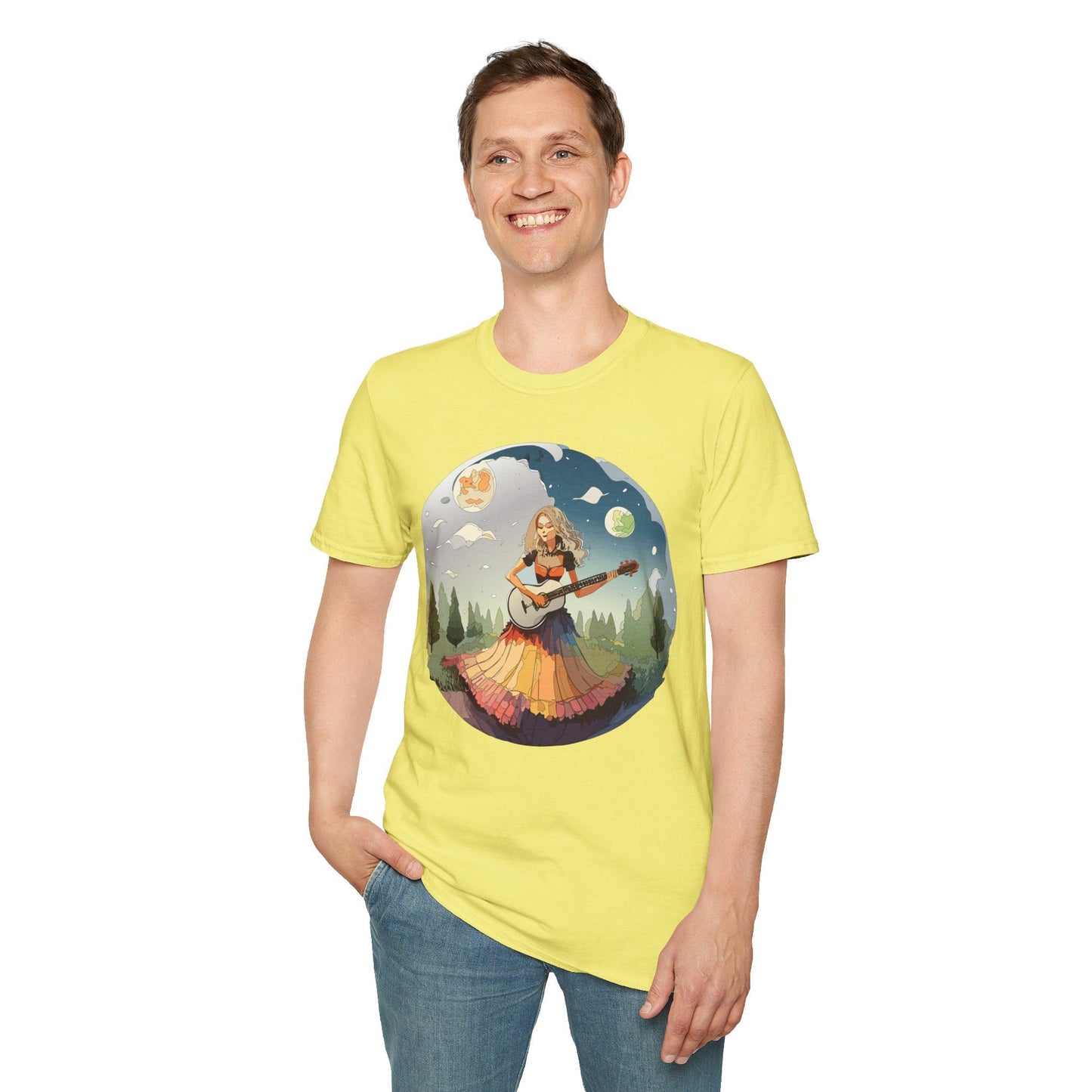 Womens Graphic T Shirts Art Design Tee Softstyle 64000 Ring Spun Cotton Comfort Everyday