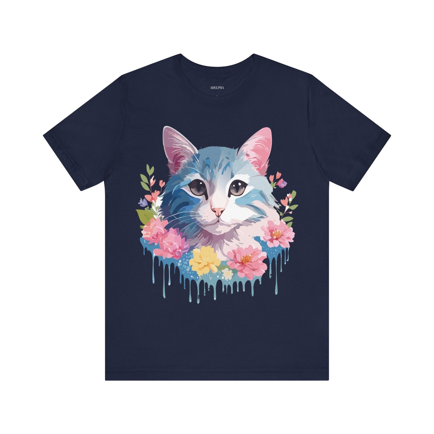 Cat Graphic Tee Unisex Vintage Inspired Shirt By Adelpha Short Sleeve