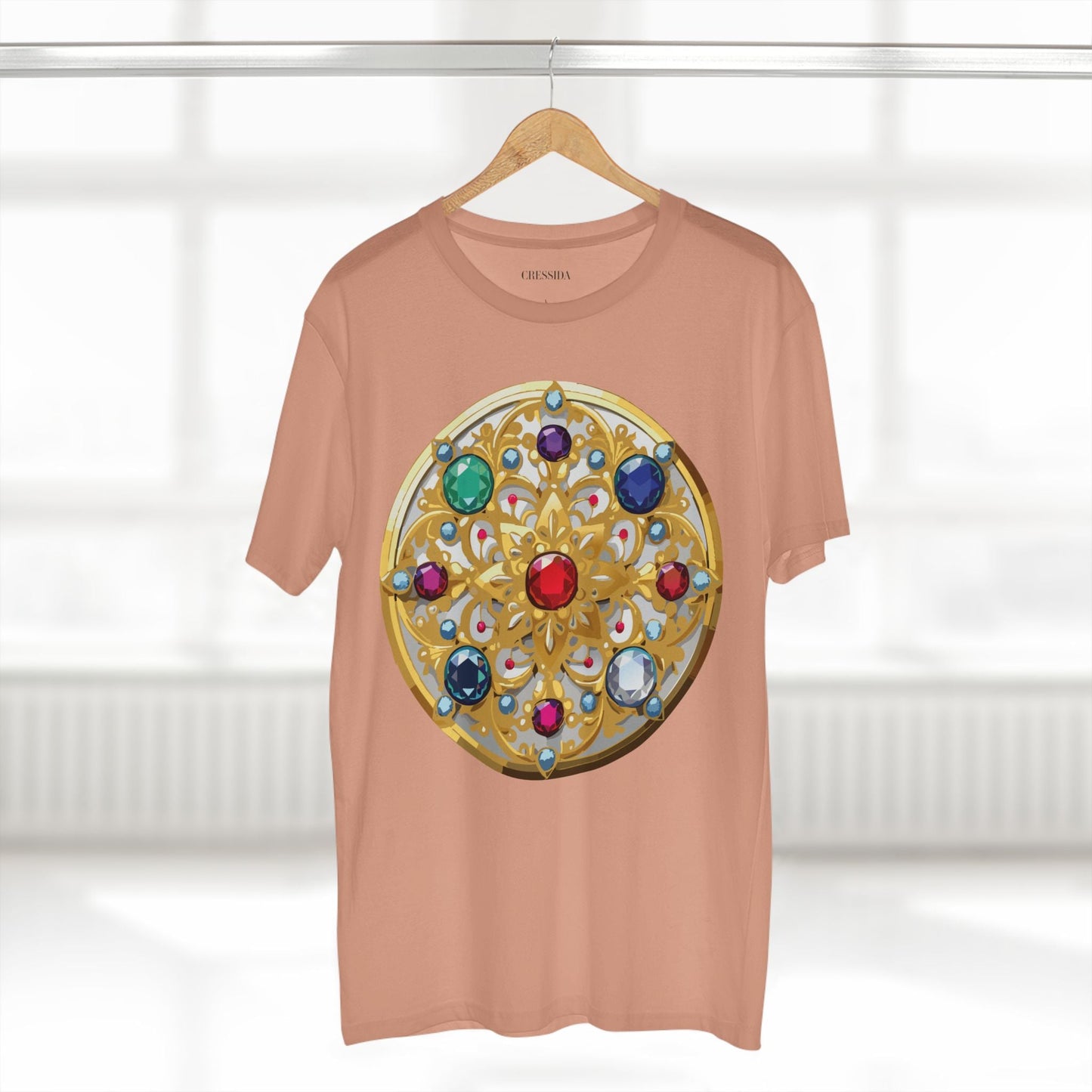 Medallion Graphic T-Shirt Unisex 100 Cotton With Gold Art Design Medal Tee 6