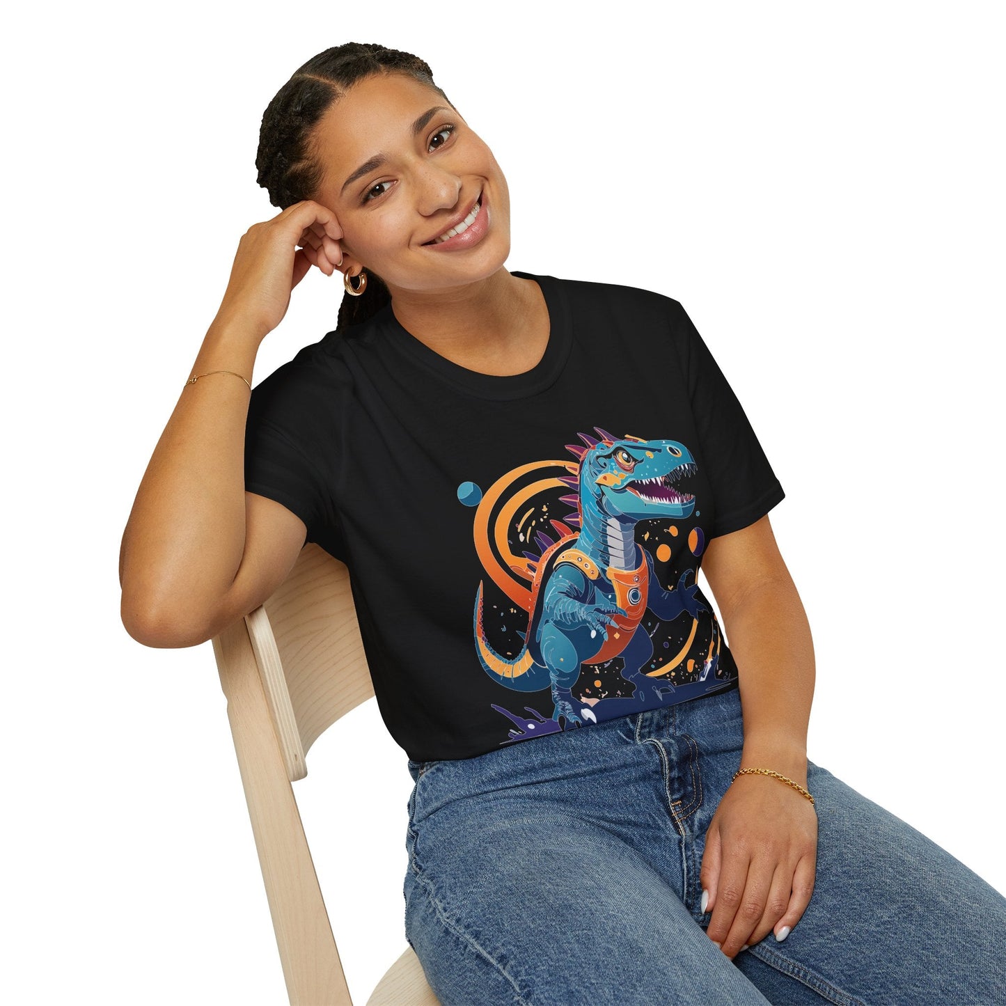 Unisex Alien T Shirt Cosmos Tee With Alien Design Gildan Softstyle 64000 Ring Spun Cotton