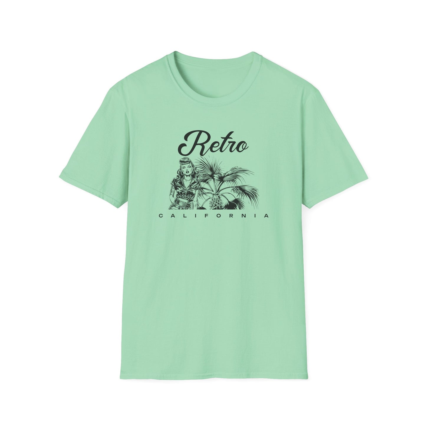 Retro California T-Shirt Unisex Cotton Vintage Palm Beach Graphic Tee
