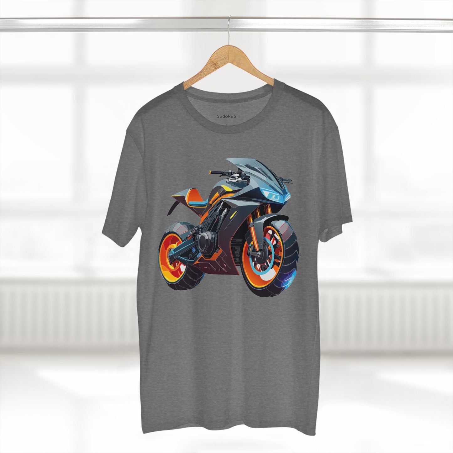 Moto Bike Graphic Unisex 100 Cotton Staple Tee 31