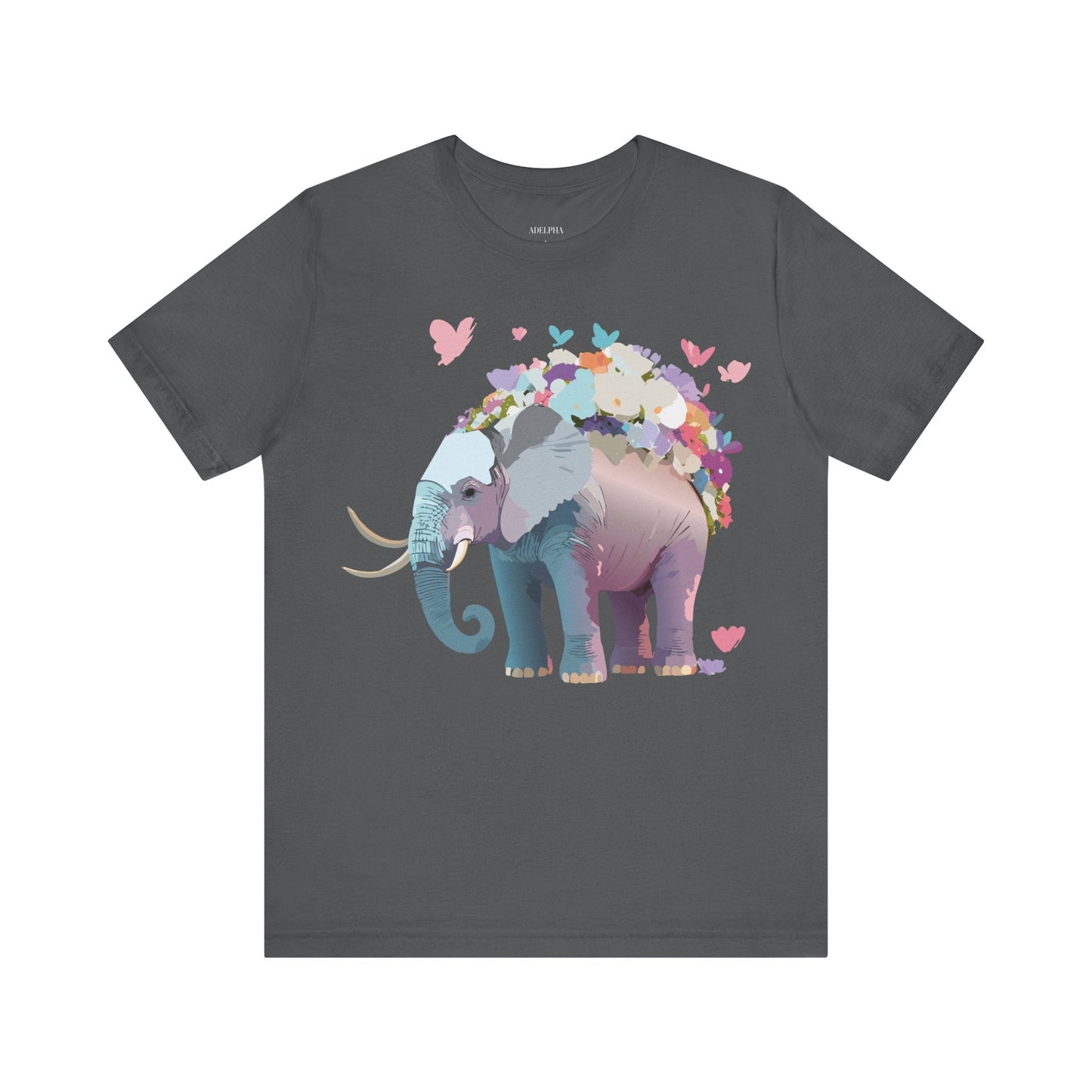 Elephant Shirt Graphic Tee Unisex Vintage Inspired Art Design By Adelpha Original Artwork