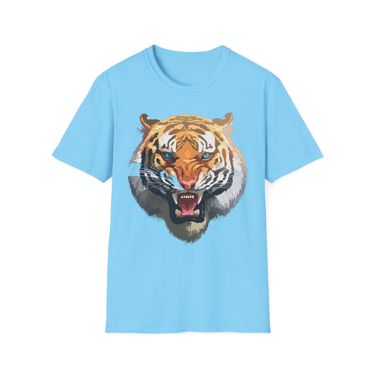 Roaring Tiger Face T-Shirt | Big Cat Graphic Tee