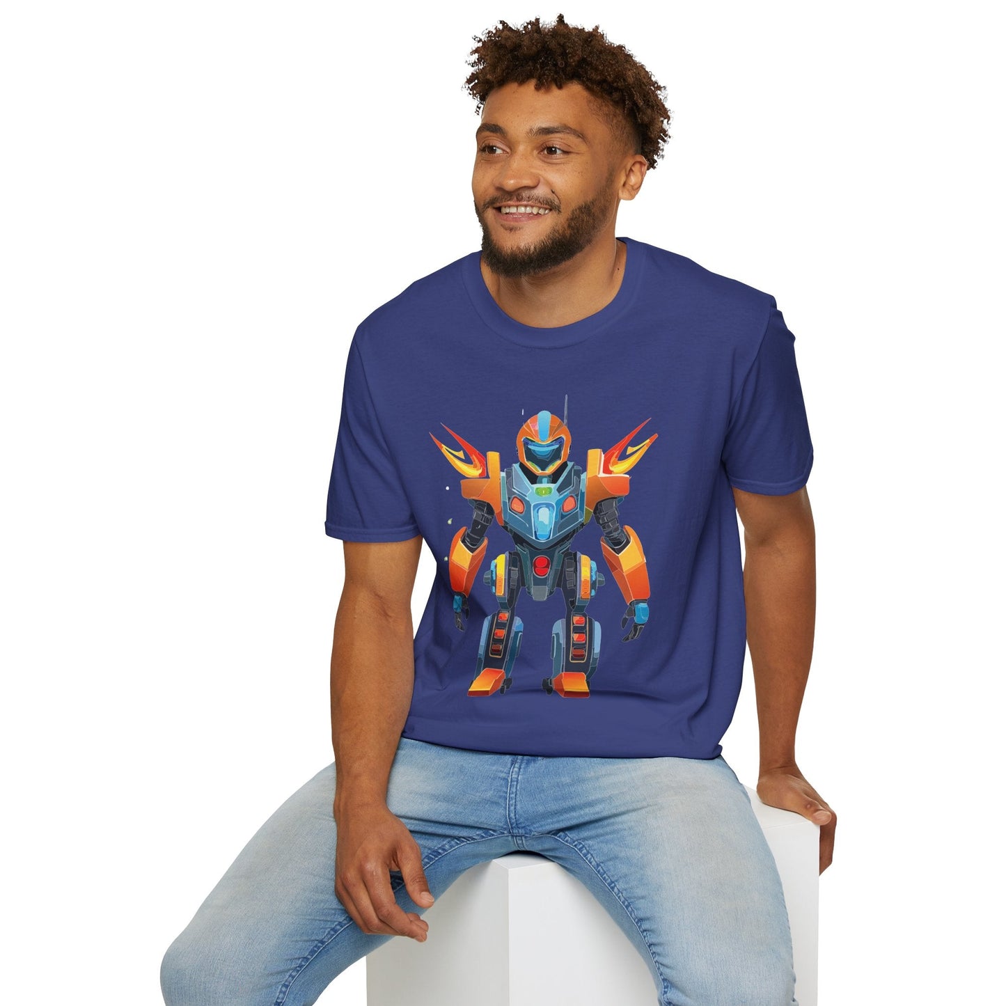 Cyborg Tee Unisex Robot Shirt Terminator Graphic Short Sleeve Tee Gildan Softstyle 64000 Cotton
