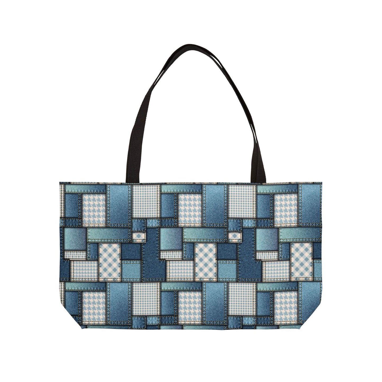 Denim Color Imitation Print Unisex  Yoga Bag  Spun Polyester 24x13 Canvas Gym Bag 14