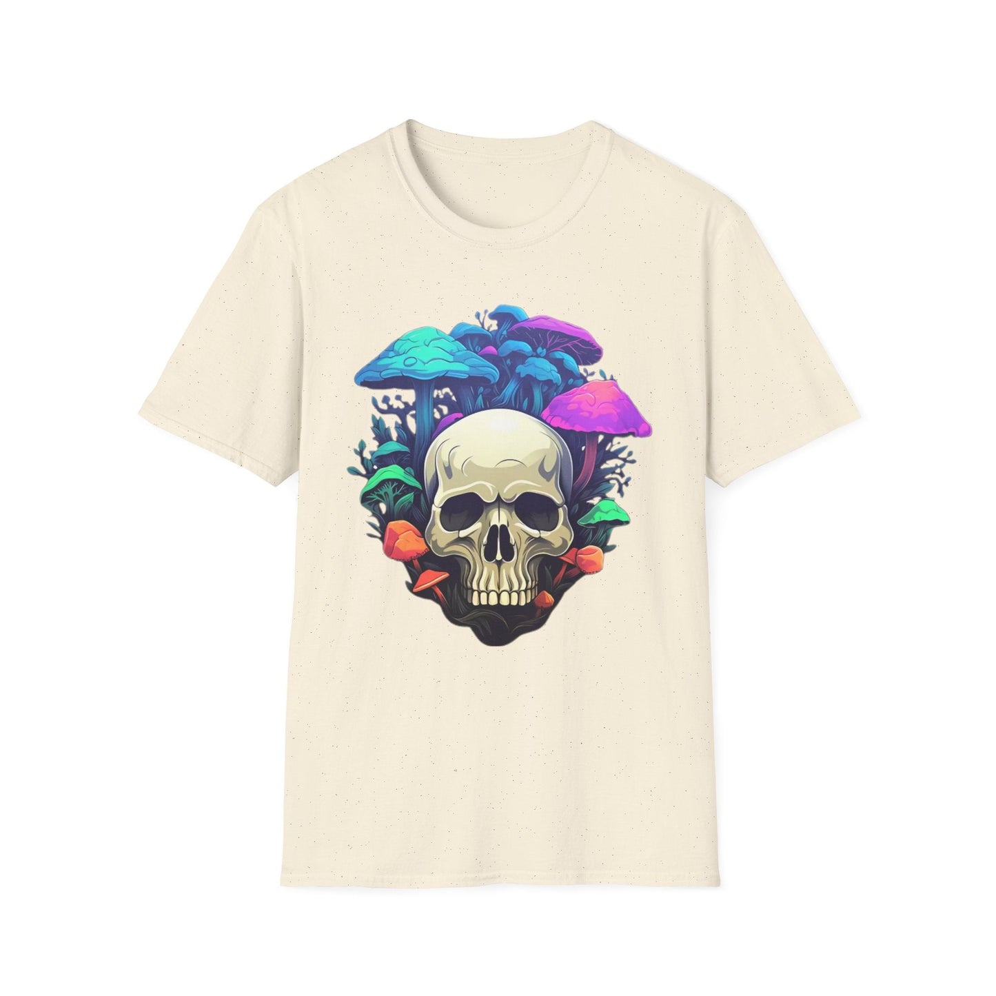 Unisex Skull Tee Shirt Short Sleeve Skeleton Design Gildan Softstyle Cotton Tee Shirt