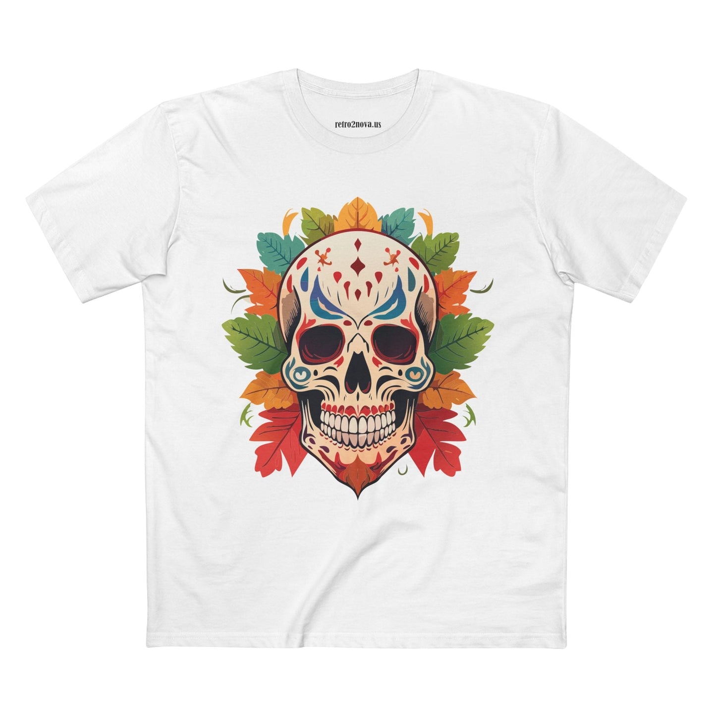 Skull Shirt Skeleton Tee SS-12 Unisex Premium Cotton Original Art Design Retro2Nova