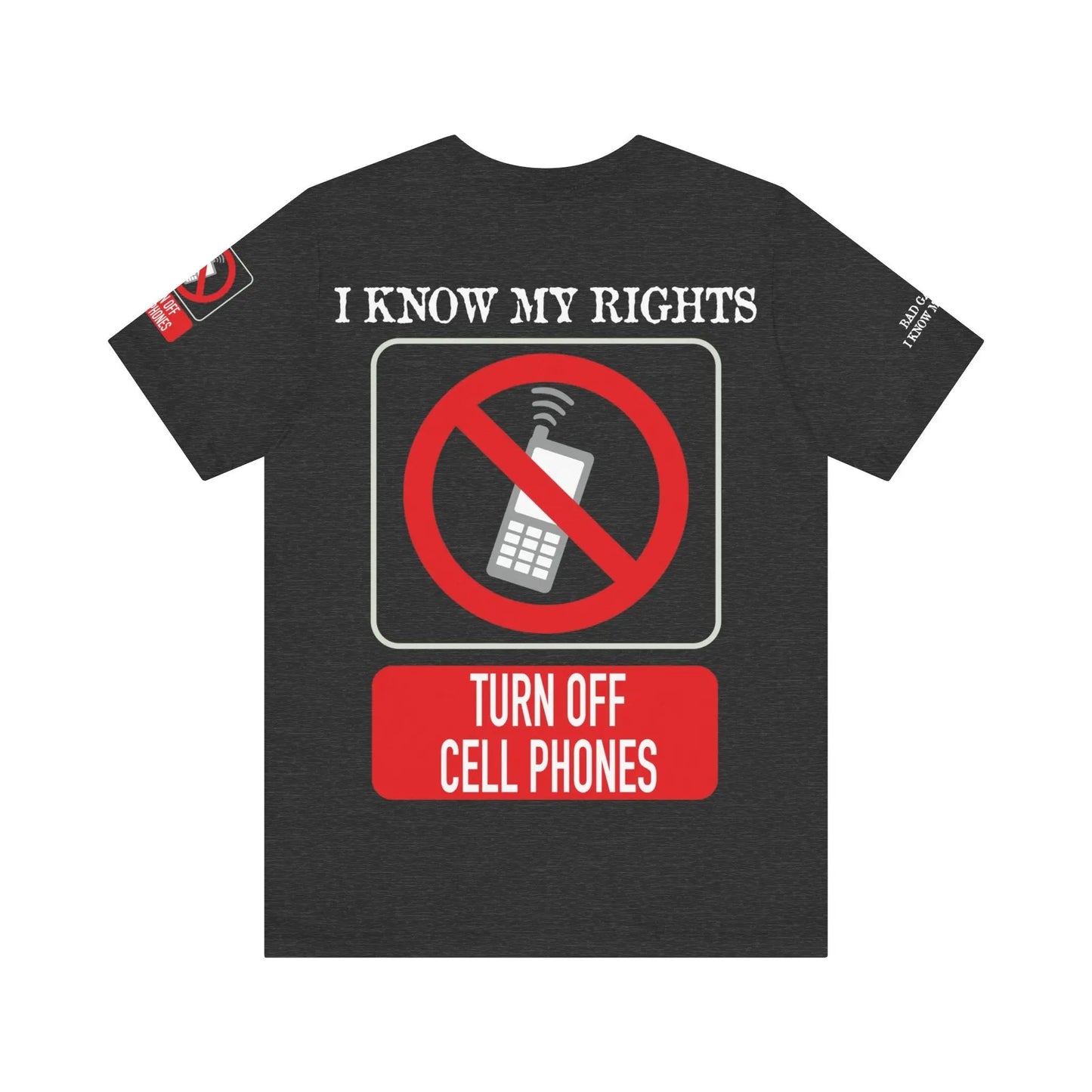 Red Stamp Tee Shirt 100 Percent Cotton From Bad Galaxy Eco Friendly Inks Made To Order In USA