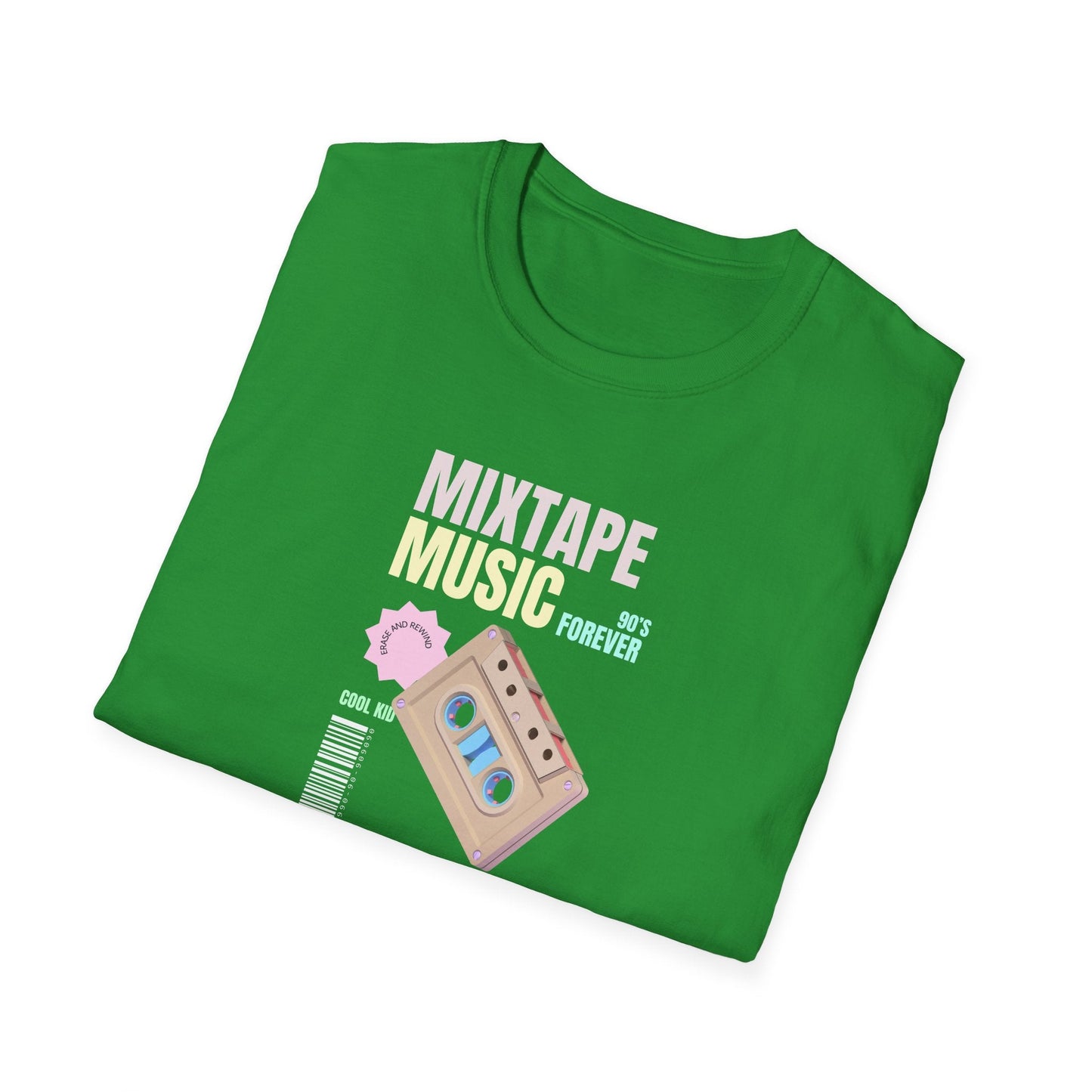 Mixtape Music T-Shirt Unisex Cotton Retro Cassette Graphic Tee