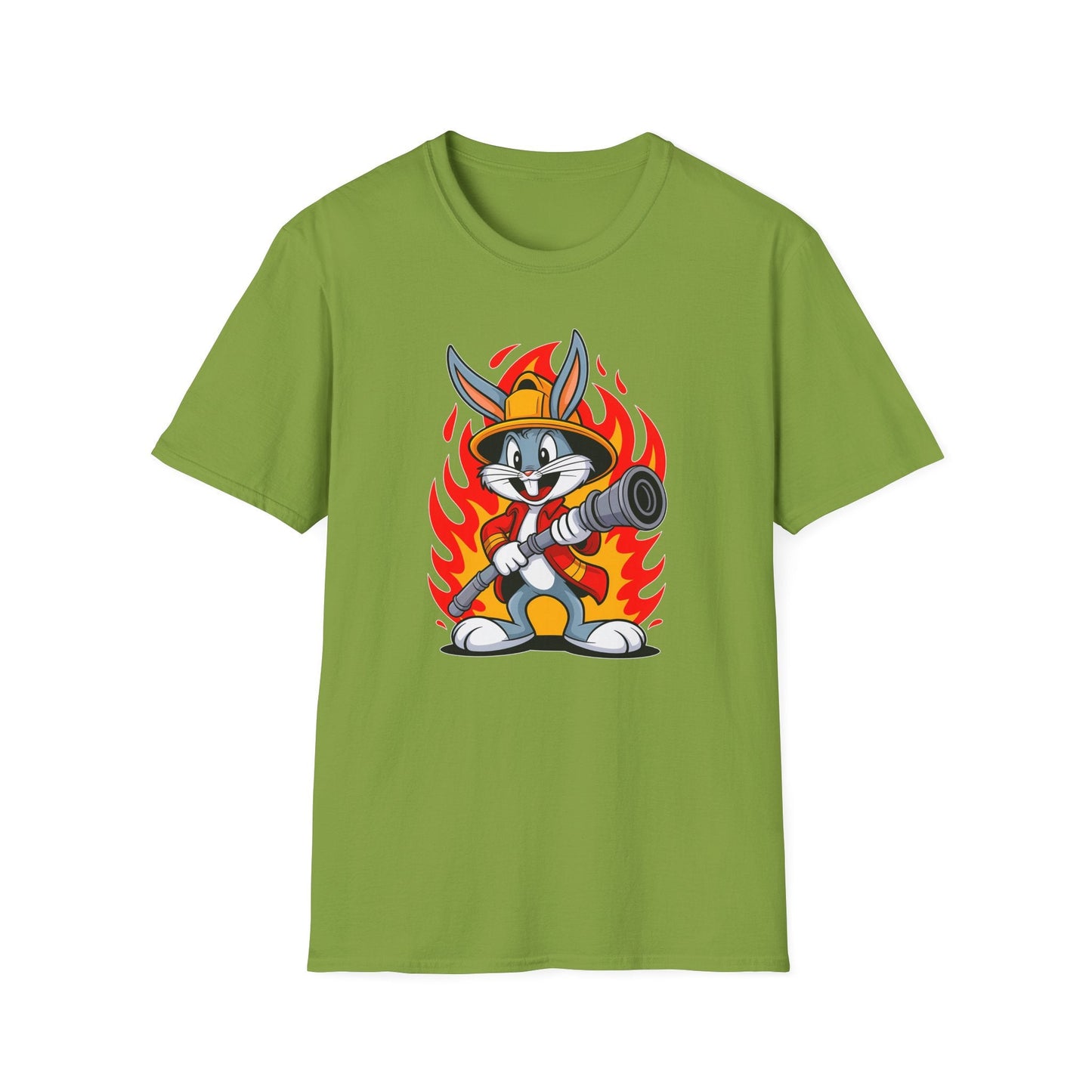 Bugs Bunny T Shirt Unisex Cartoon Graphic Tee 100 Percent Ring Spun Cotton Softstyle