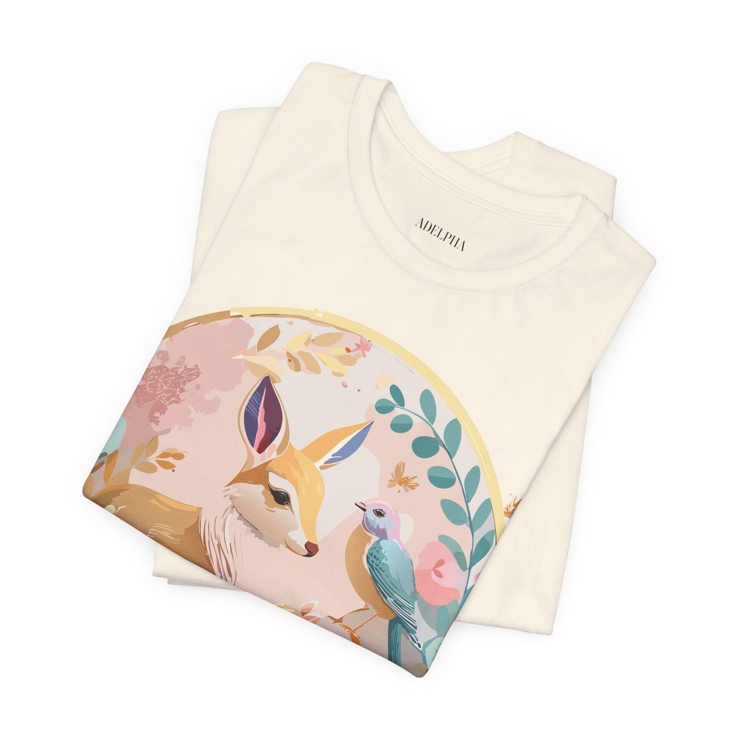 Adelpha Medallion Graphic T Shirt Unisex Short Sleeve Vintage Inspired Art Design Tee