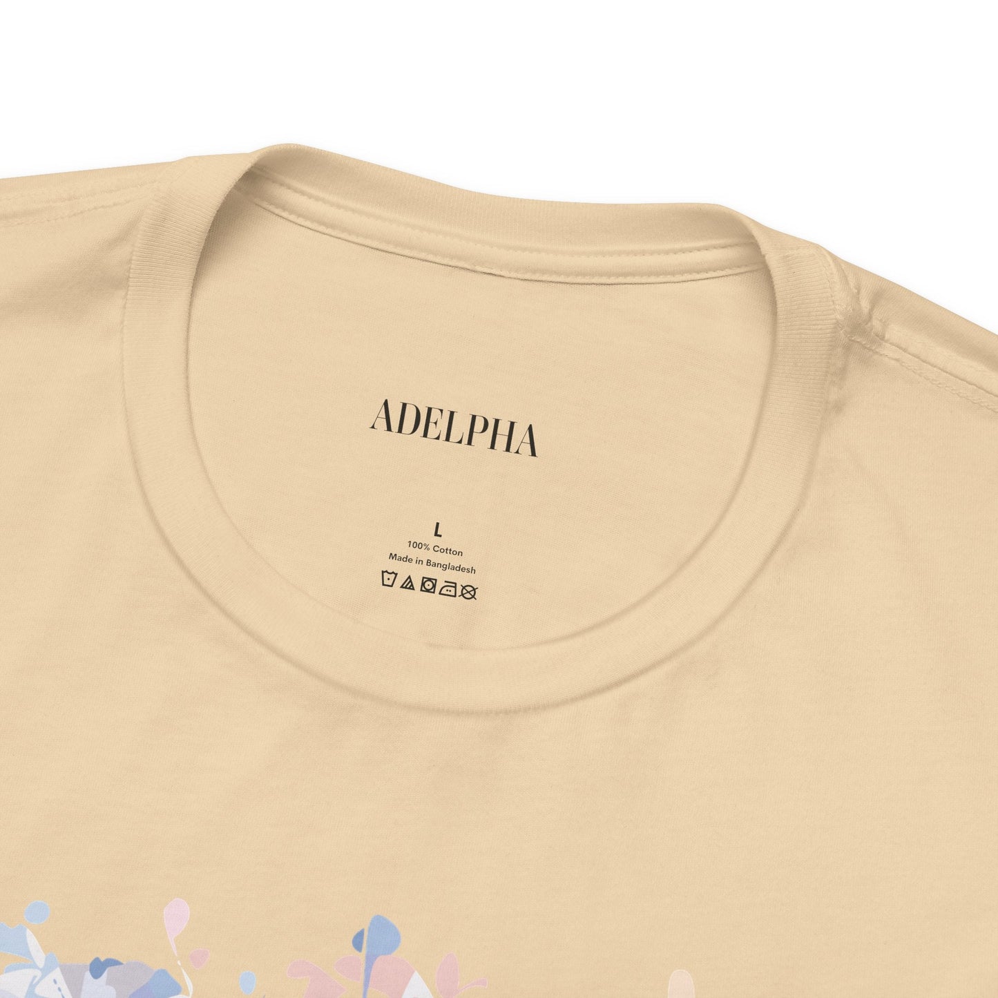 Letter Q Shirt Graphic Tee Unisex Short Sleeve by Adelpha Vintage Inspired Artwork