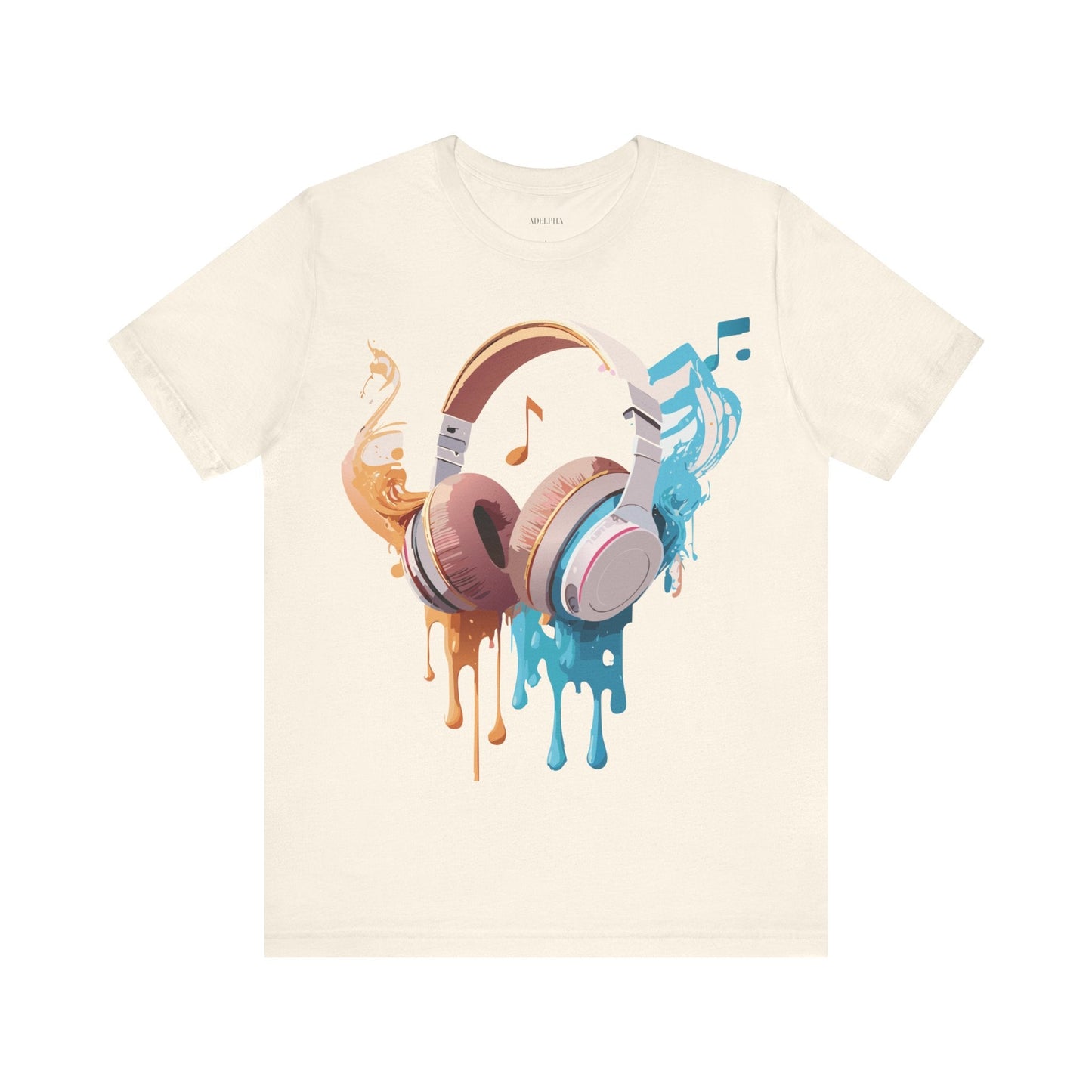 Unisex Graphic T Shirt With Vintage Music Inspired Artwork From Adelpha Short Sleeve Tee