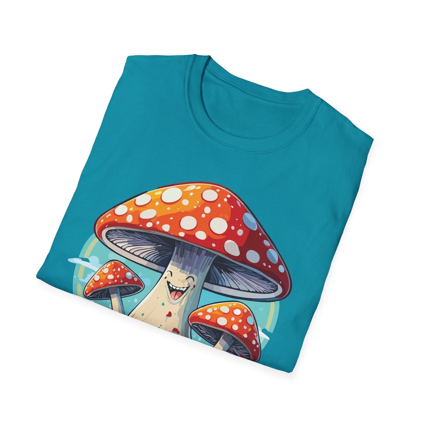 Mashroom Tee Shirt Unisex Funny Mashroom Design Softstyle Cotton Tee For Everyday Comfort