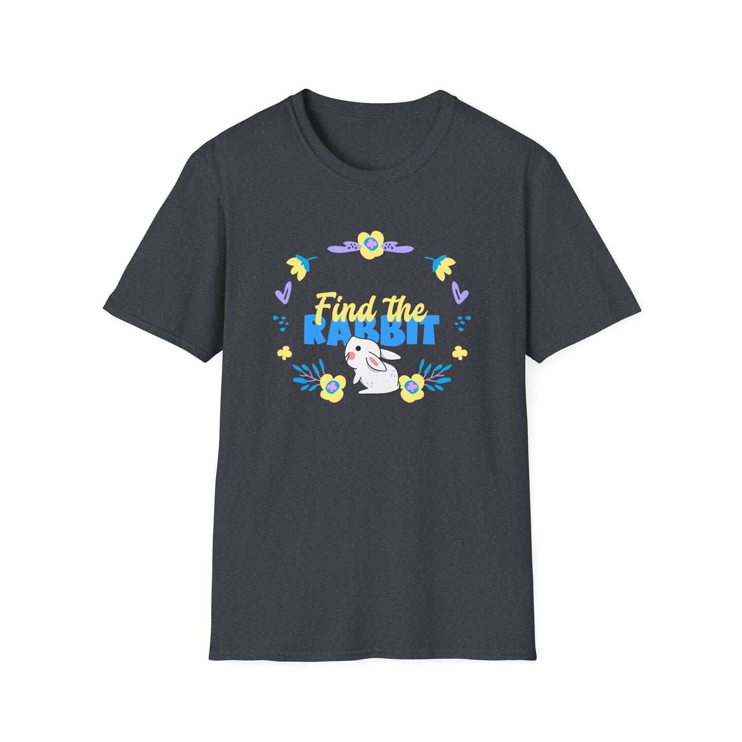 Easter Bunny T Shirt Unisex Gildan Softstyle 64000 Breathable Cotton Easter Design