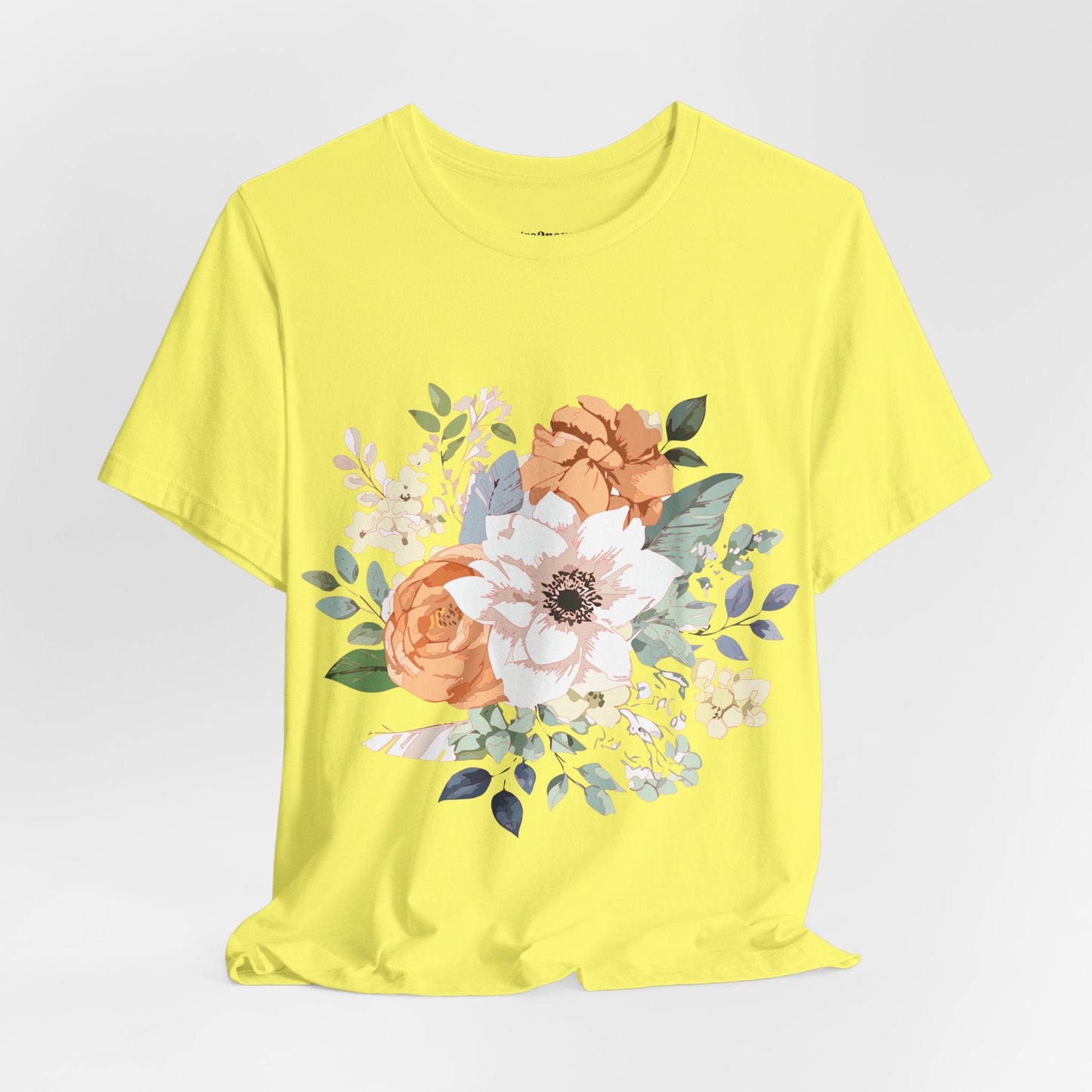 Unisex Floral Shirt Jersey Short Sleeve Tee Lightweight Breathable Flowers Collection Retro2Nova