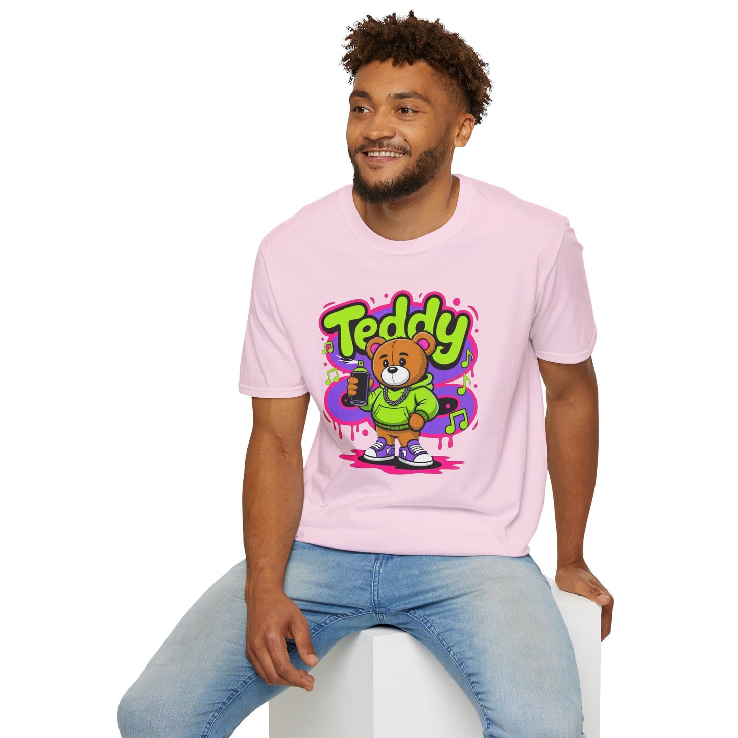 Cartoon T Shirt With Animation Funny Animals Tee Unisex Softstyle Gildan 64000 Cotton