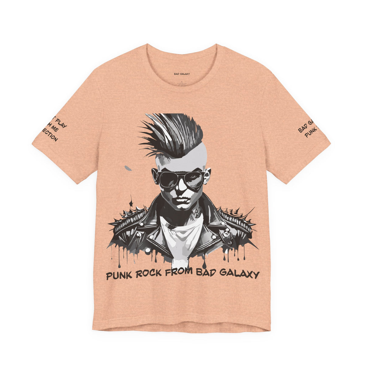 Punk Rock Graphic Unisex Cotton Bella+Canvas Tee with Art Design b30