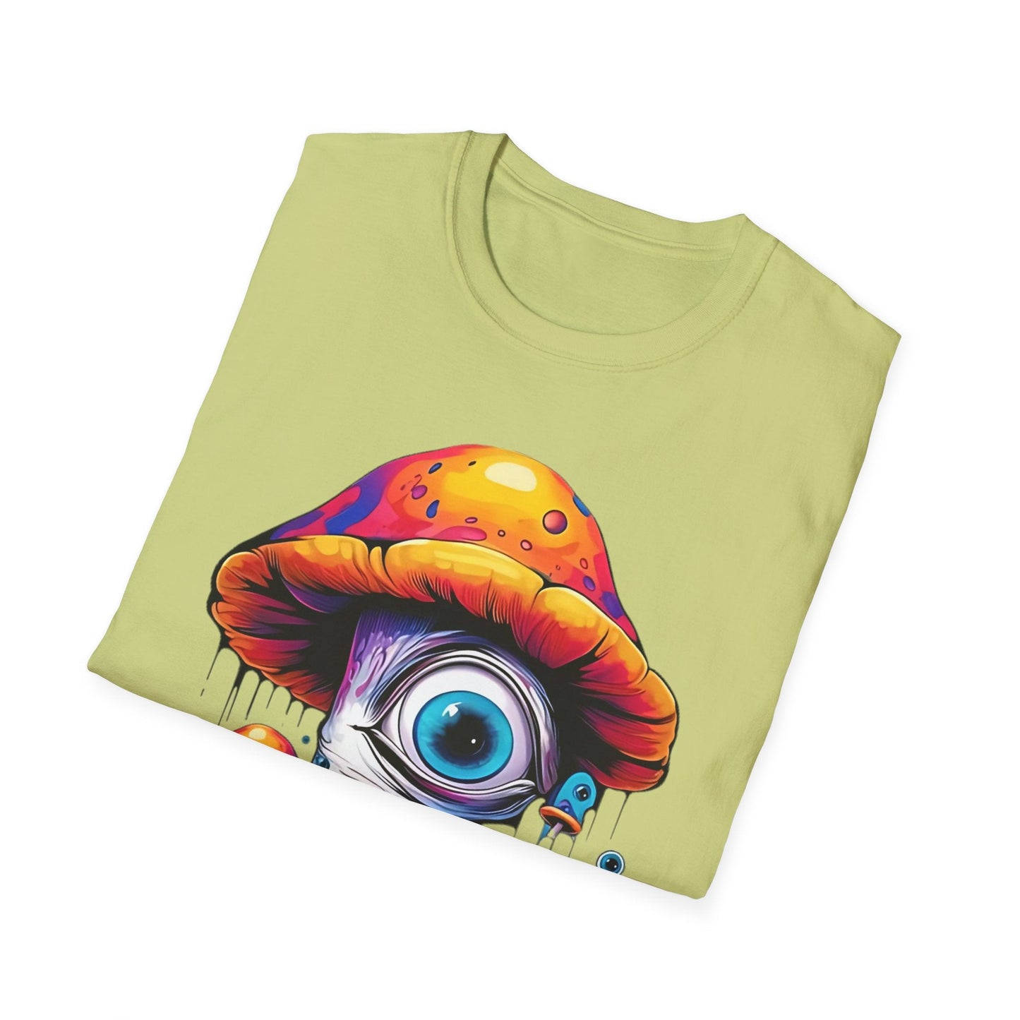 Unisex Mashroom T Shirt With Funny Mashroom Art Design Gildan Softstyle Tee For Everyday Comfort