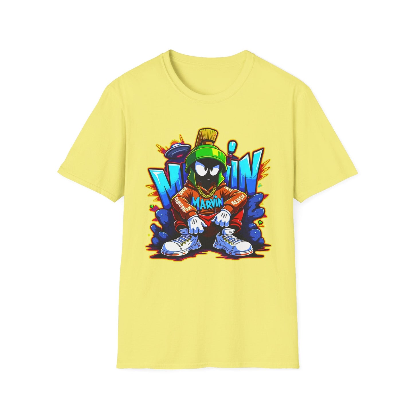 Unisex Cartoon T Shirt With Funny Animals Animation Graphic Gildan Softstyle 64000