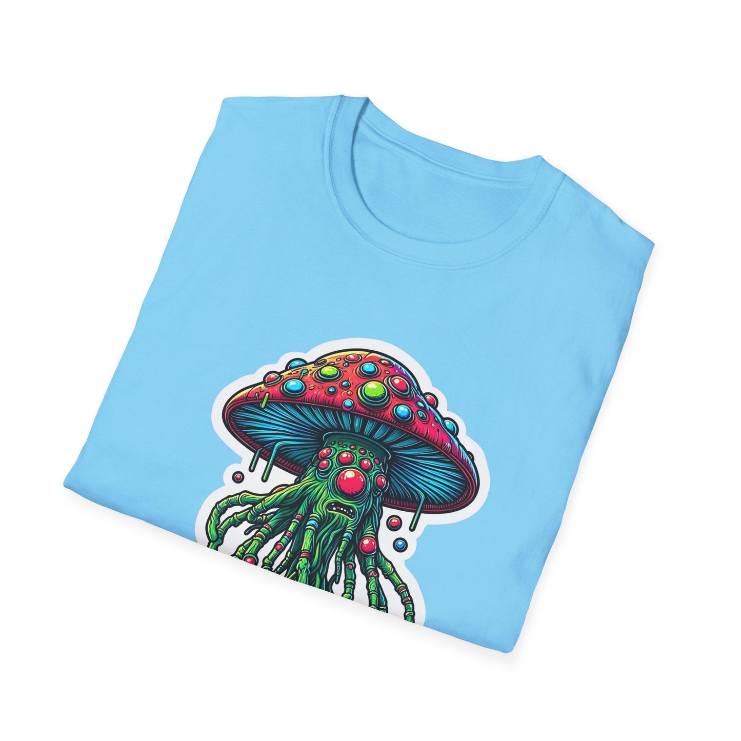 Mashroom Tee Shirt Unisex Funny Mashroom Shirt With Fungus Art Design Gildan Softstyle 64000