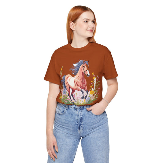 Horse Graphic Unisex 100 Cotton Vintage Animal Art T-Shirt 8