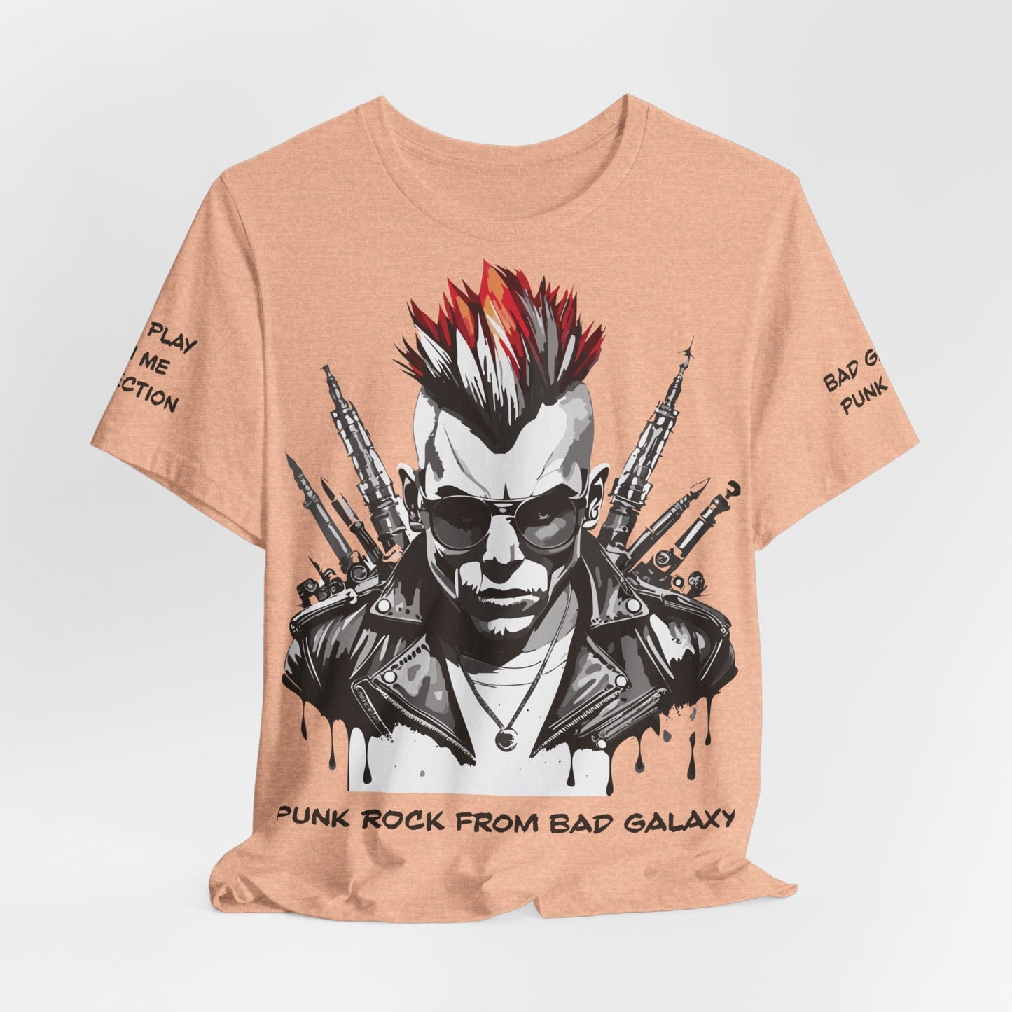 Punk Rock Tee Shirt Made To Order 100 Percent Cotton Lightweight Printed In USA Free Shipping