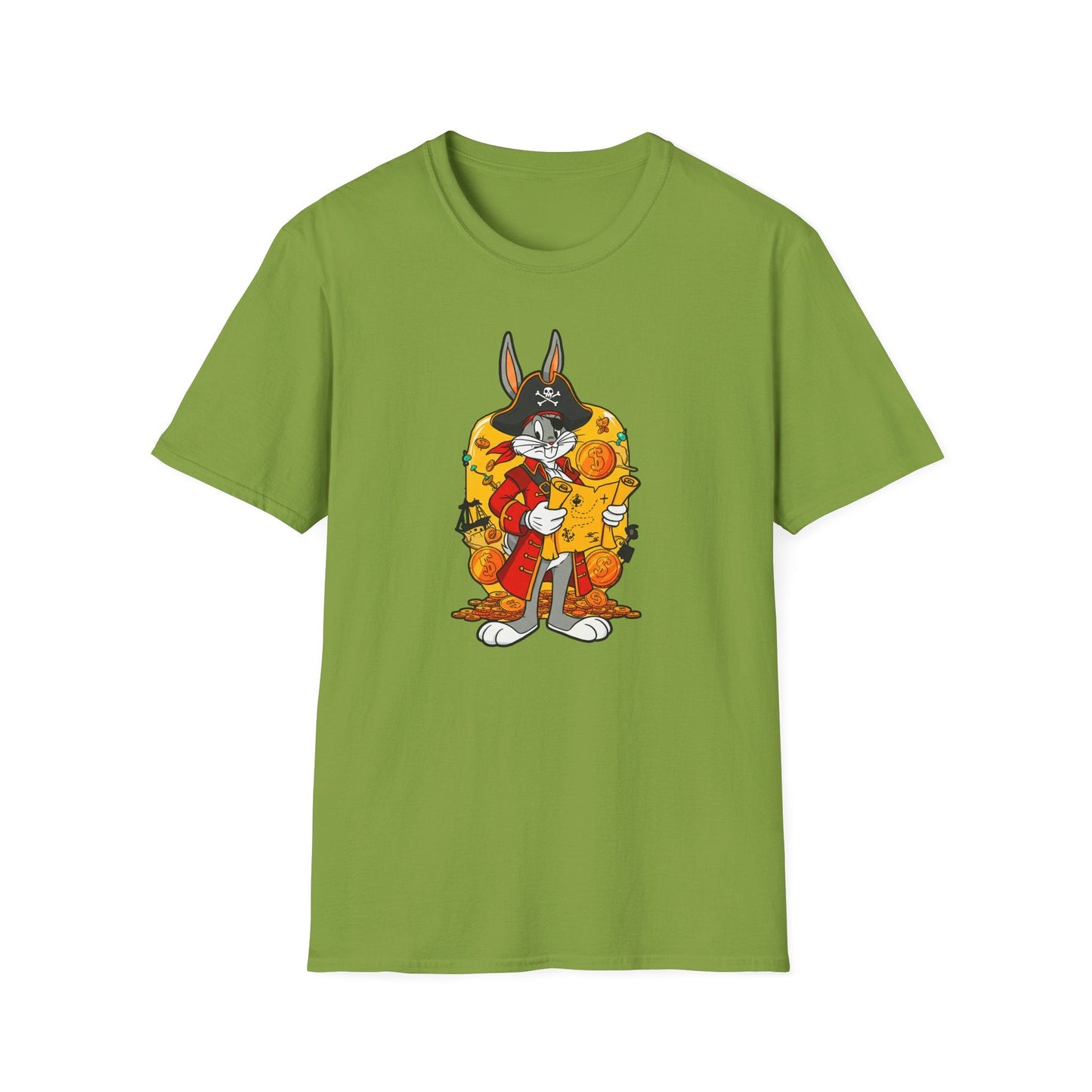 Bugs Bunny Shirt Unisex T Shirt Cartoon Design Animation Tee Gildan Softstyle 64000