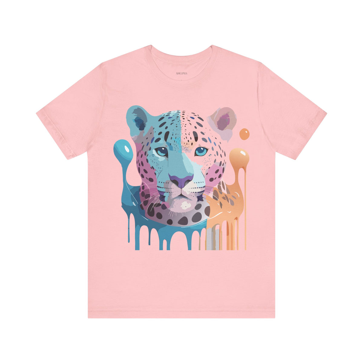 Cheetah Graphic Unisex Cotton Bella+Canvas Tee with Art Animal Design e4