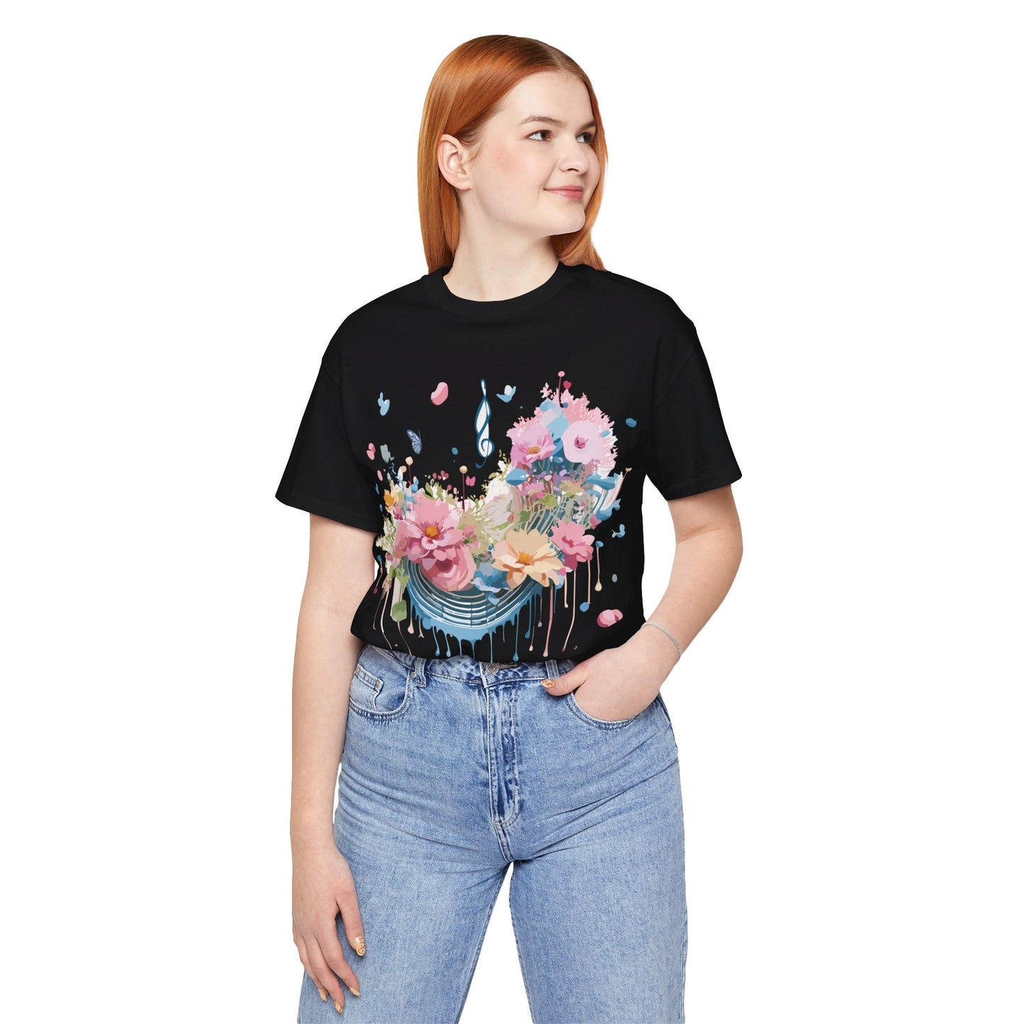 Music Graphic T Shirt Unisex Short Sleeve Jersey Tee Adelpha Vintage Inspired Art