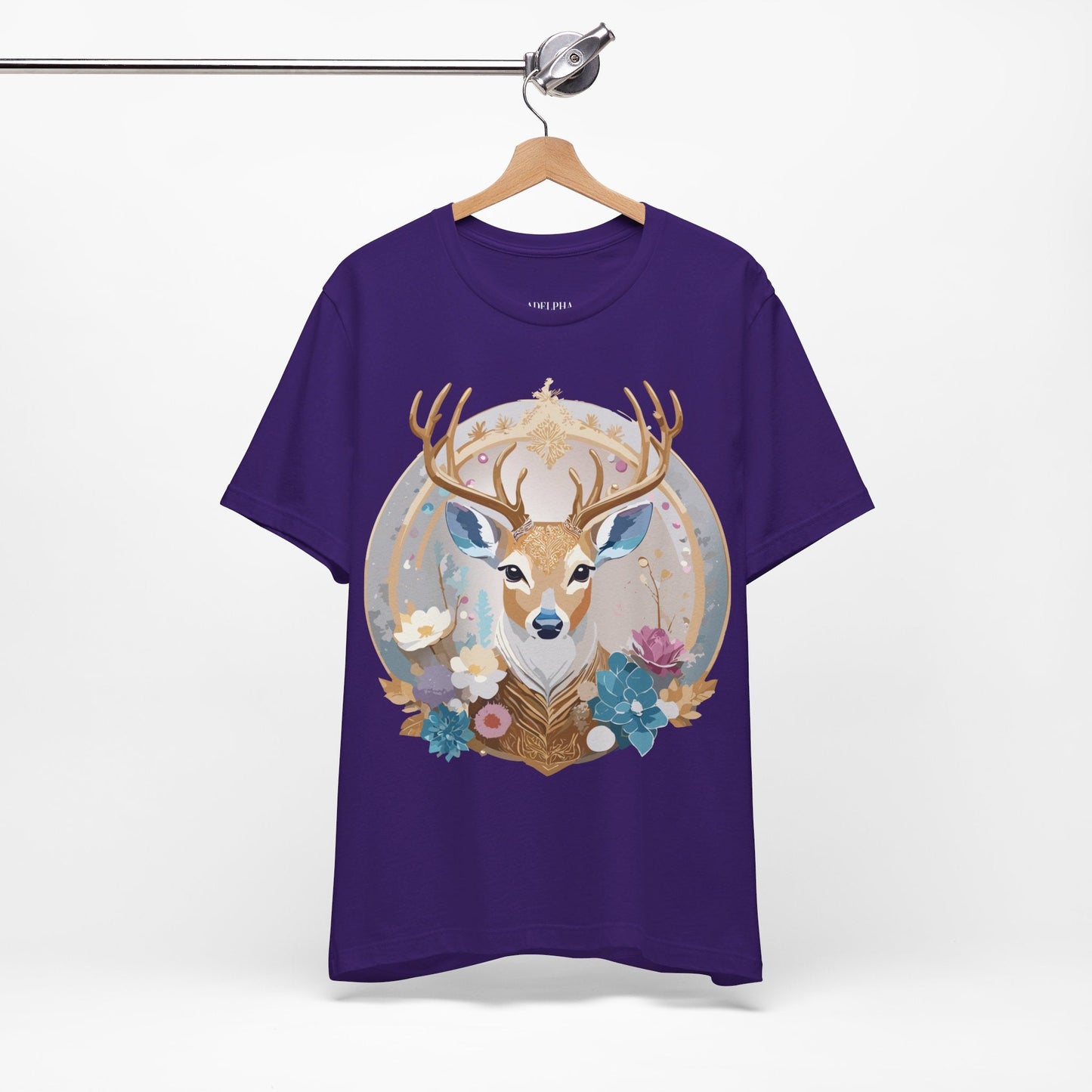 Medallion Graphic Unisex 100 Cotton Vintage Animal Medal Artwork Tee 71