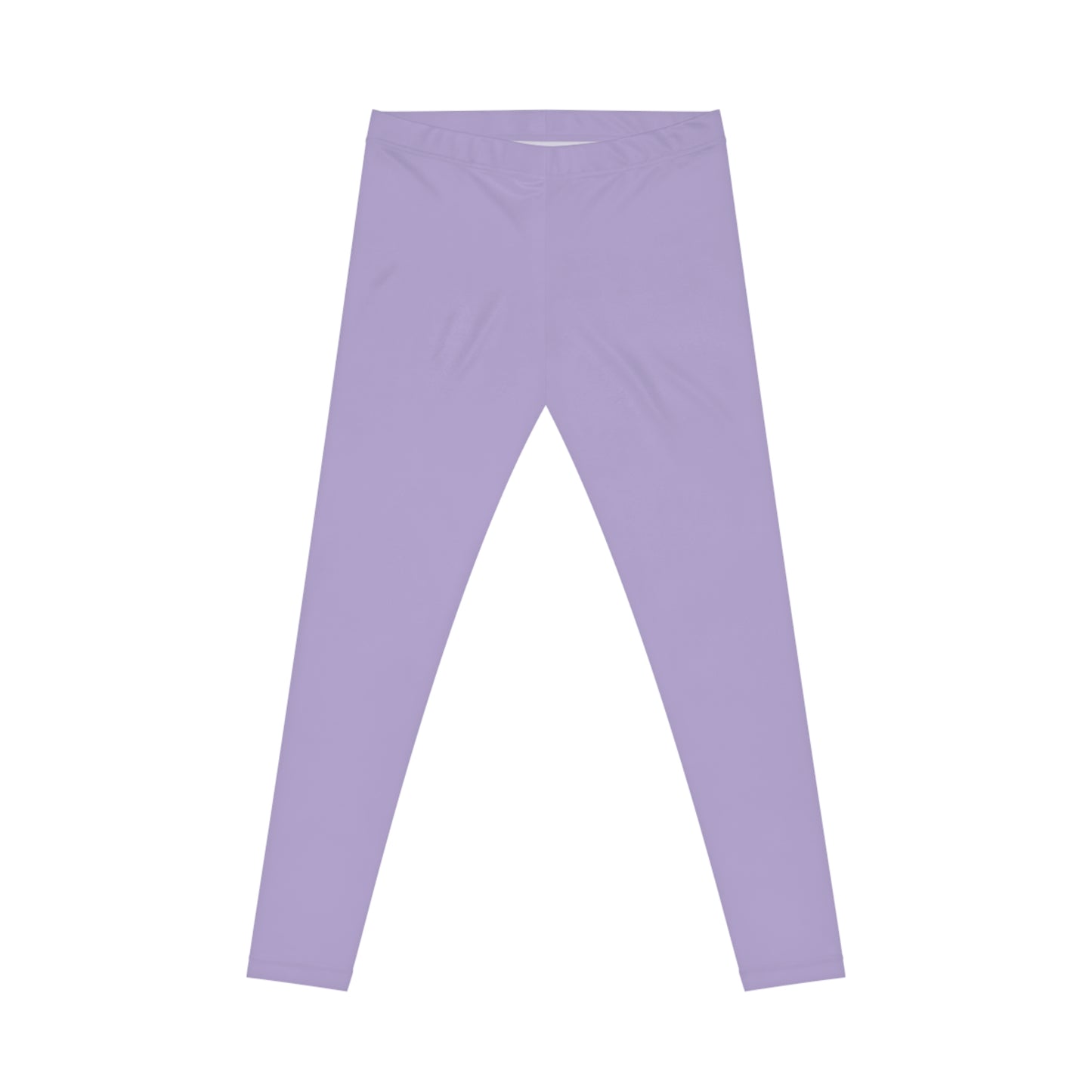 Lilac Mist Color Women's Poly-Span Casual Leggings XS-2XL