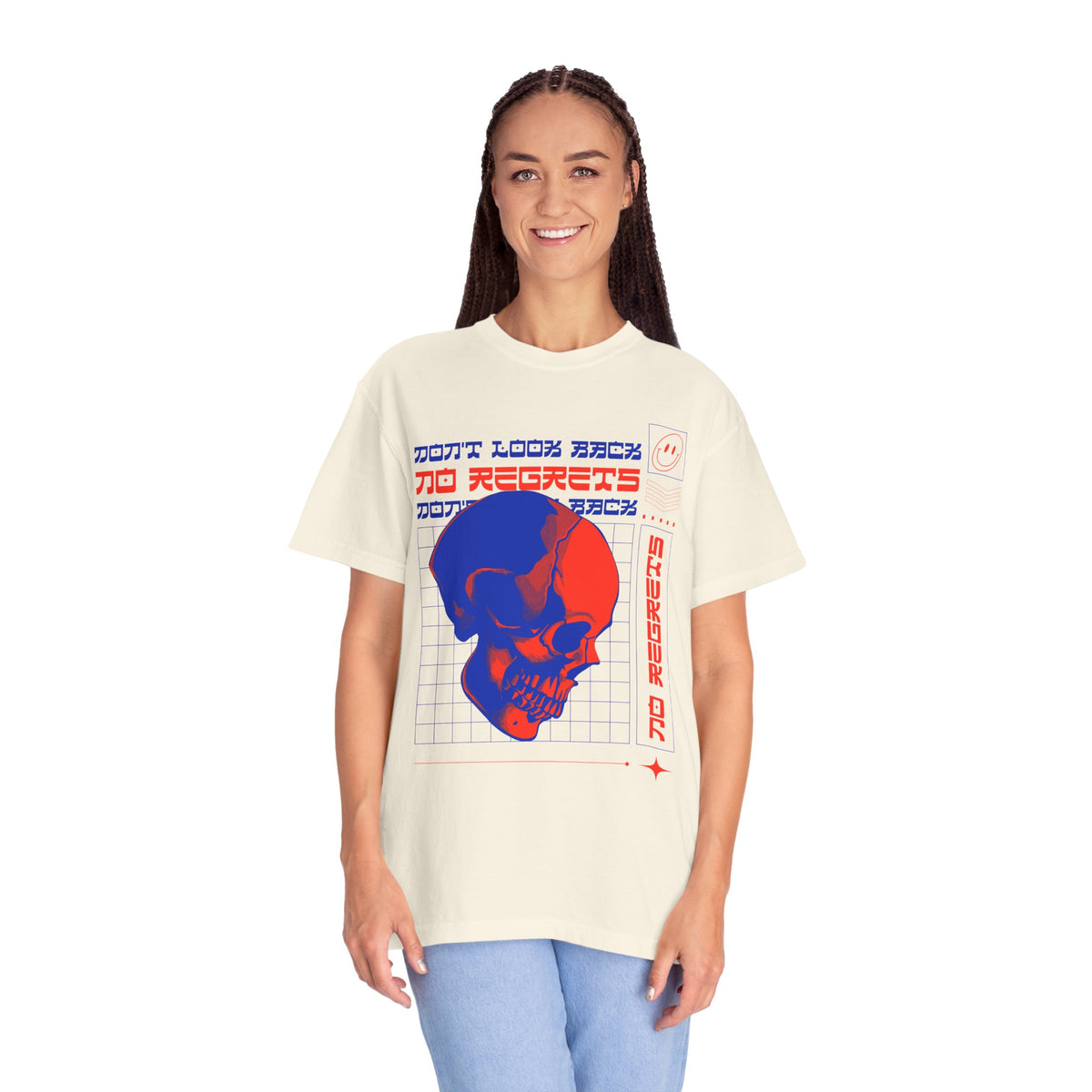 T-Shirt with Skull, Graphic T-Shirts, Art Design Tee Shirt, Skull T-Shirt - 11